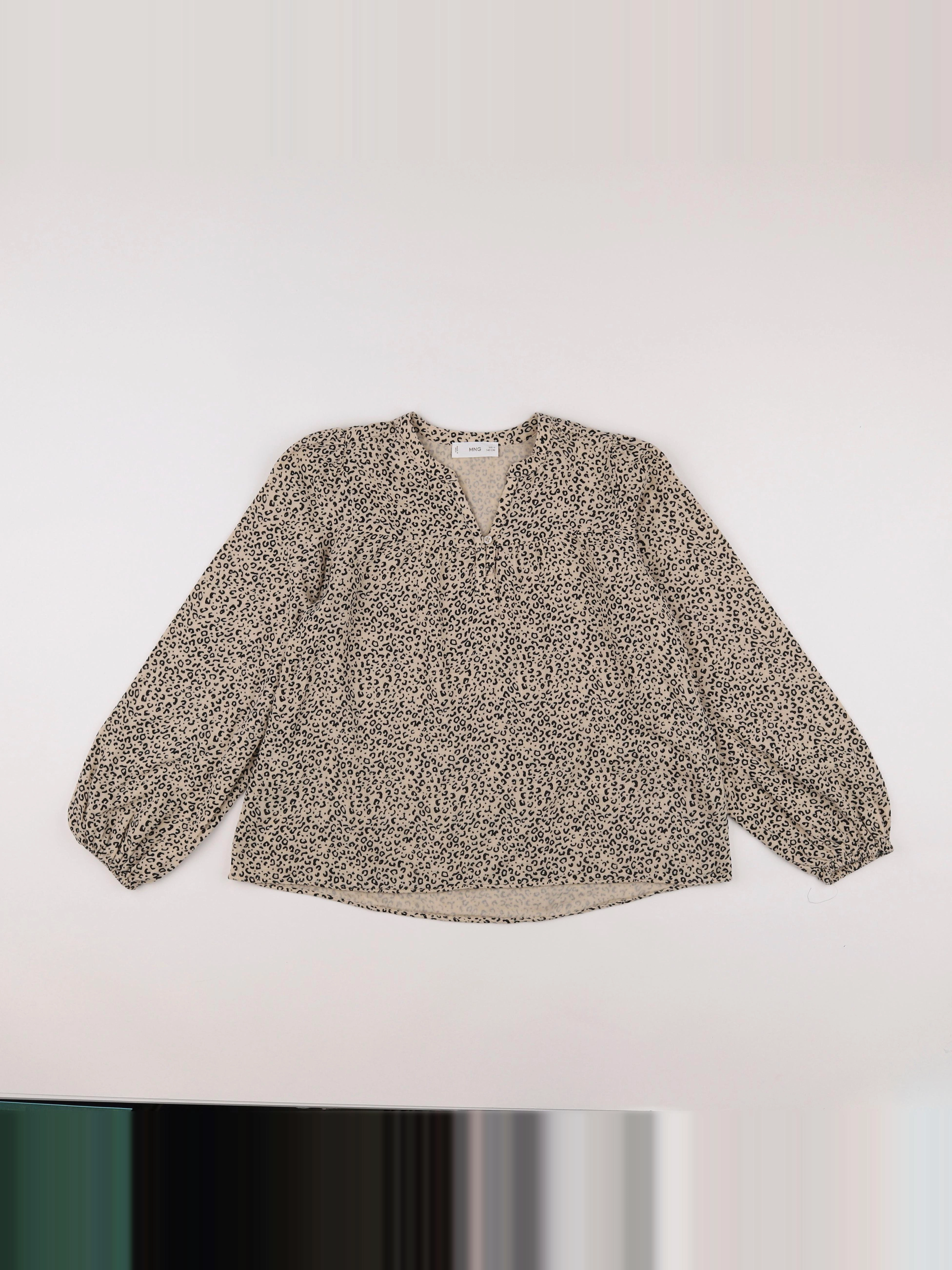 Mango - blouse marron - 10 ans