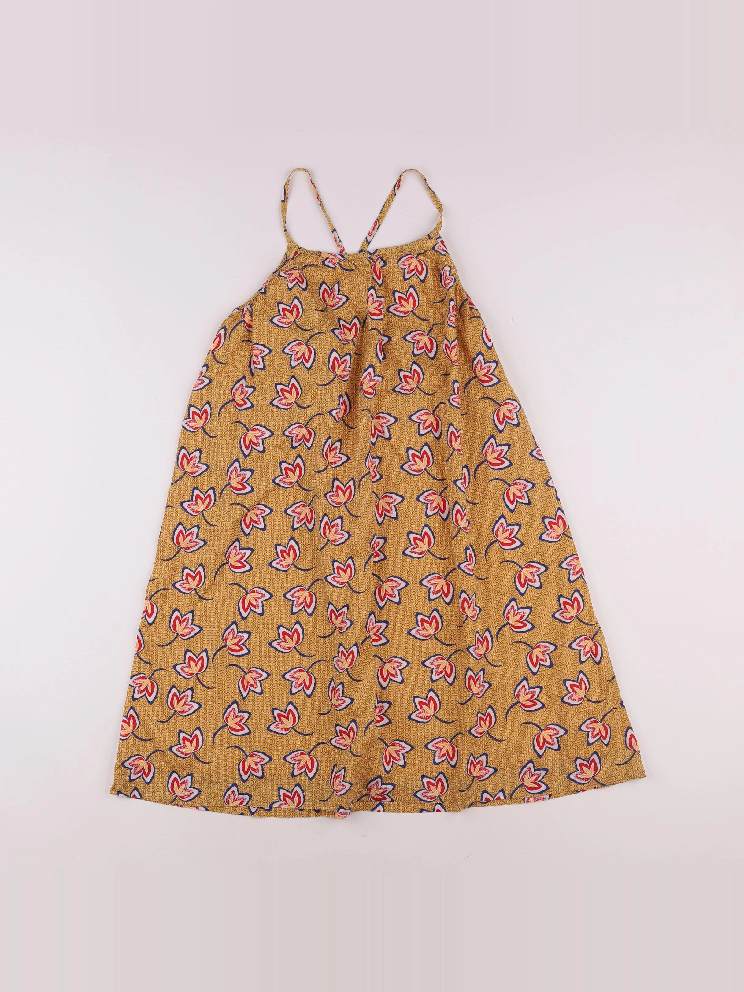 Vertbaudet - robe jaune, rouge - 12 ans