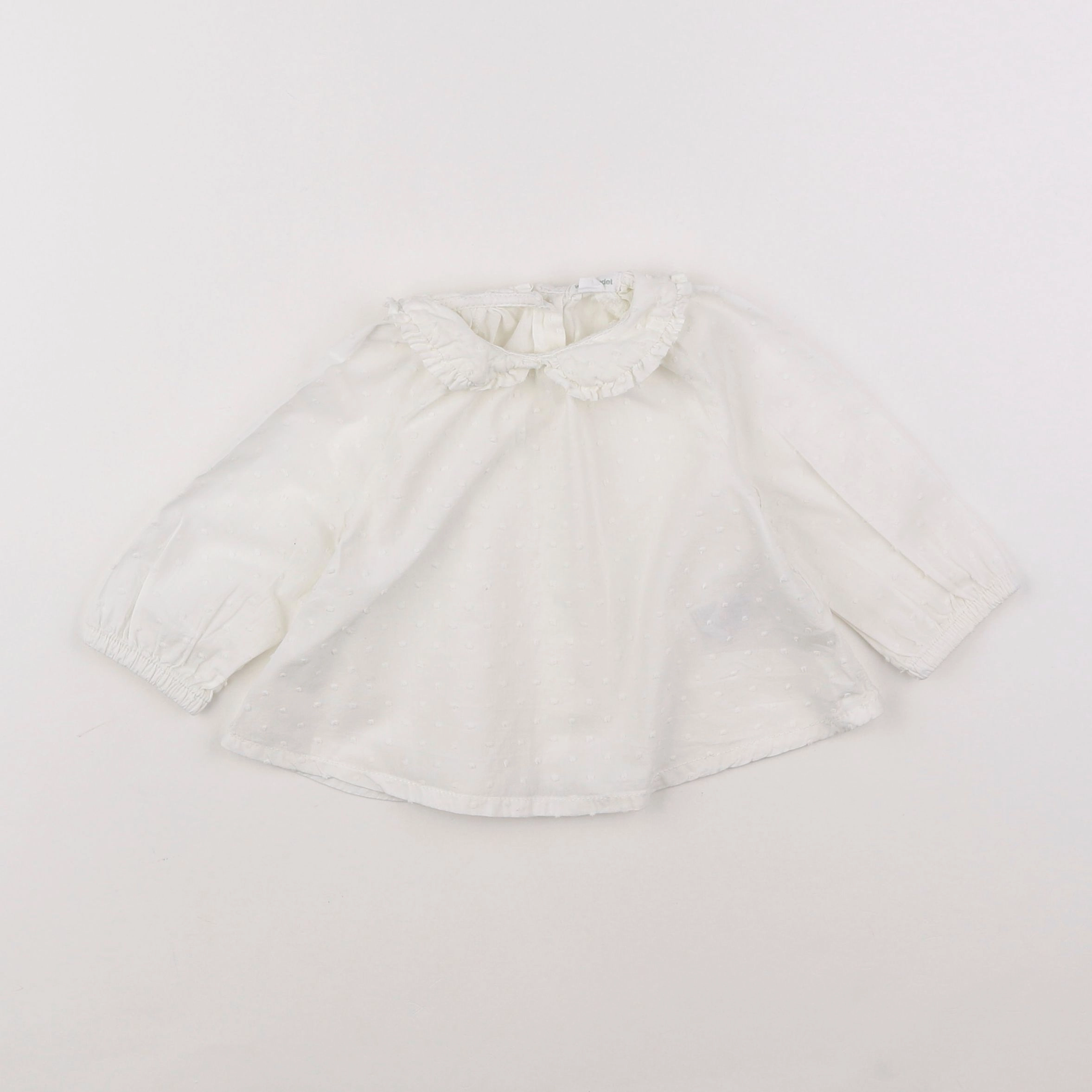 Vertbaudet - blouse blanc - 9 mois