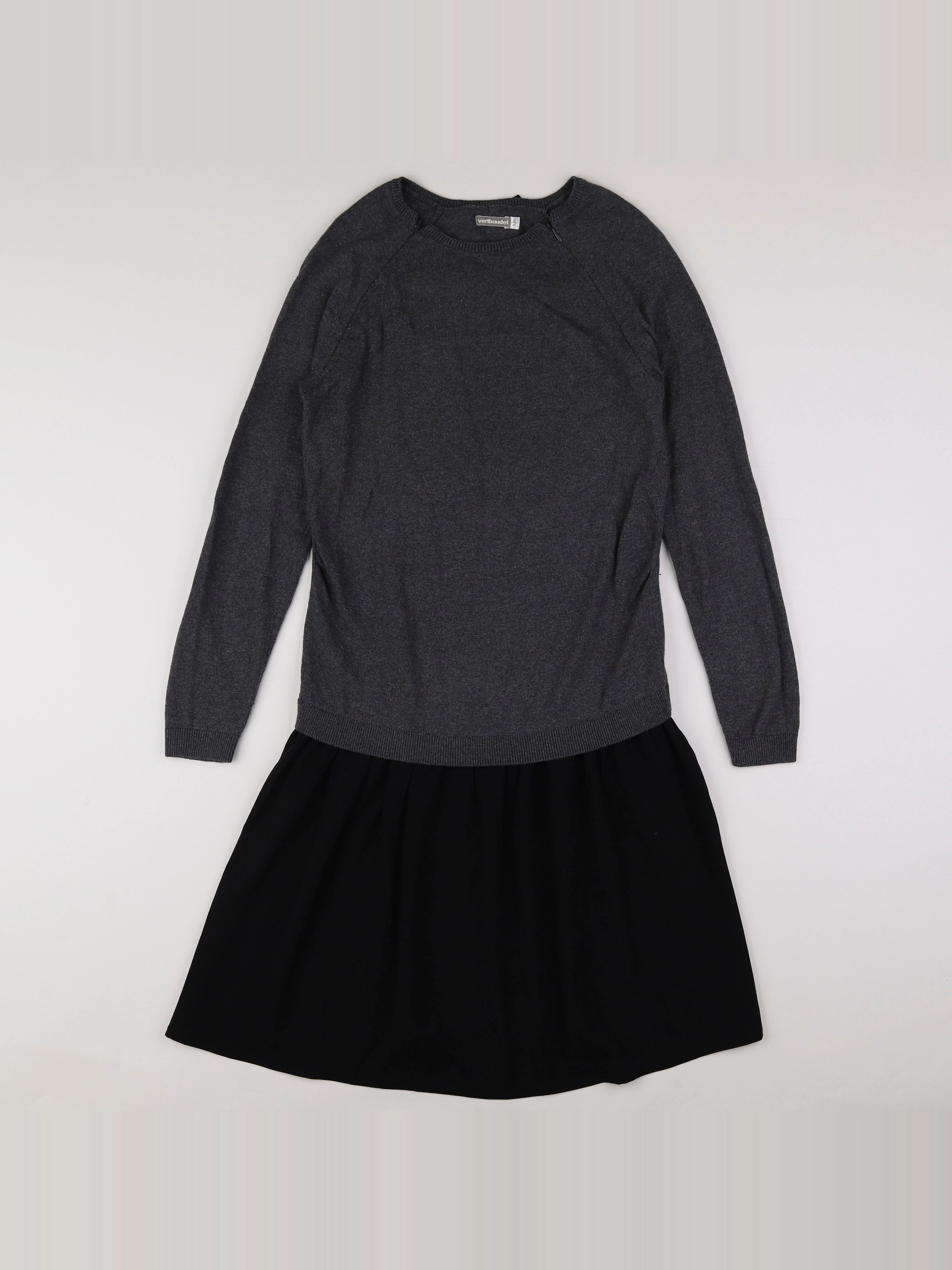 Vertbaudet - robe allaitement gris - 38 à 40