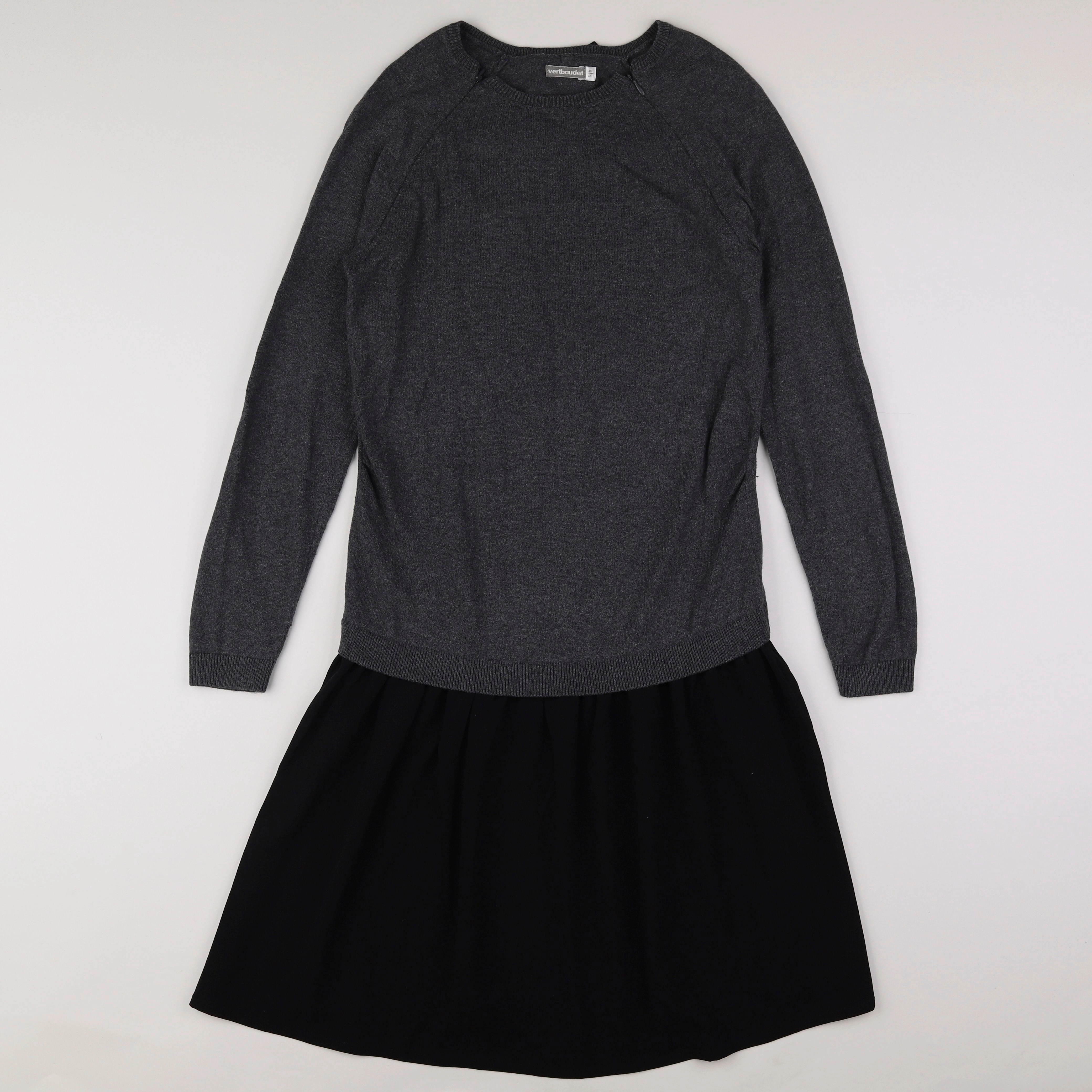 Vertbaudet - robe allaitement gris - 38 à 40