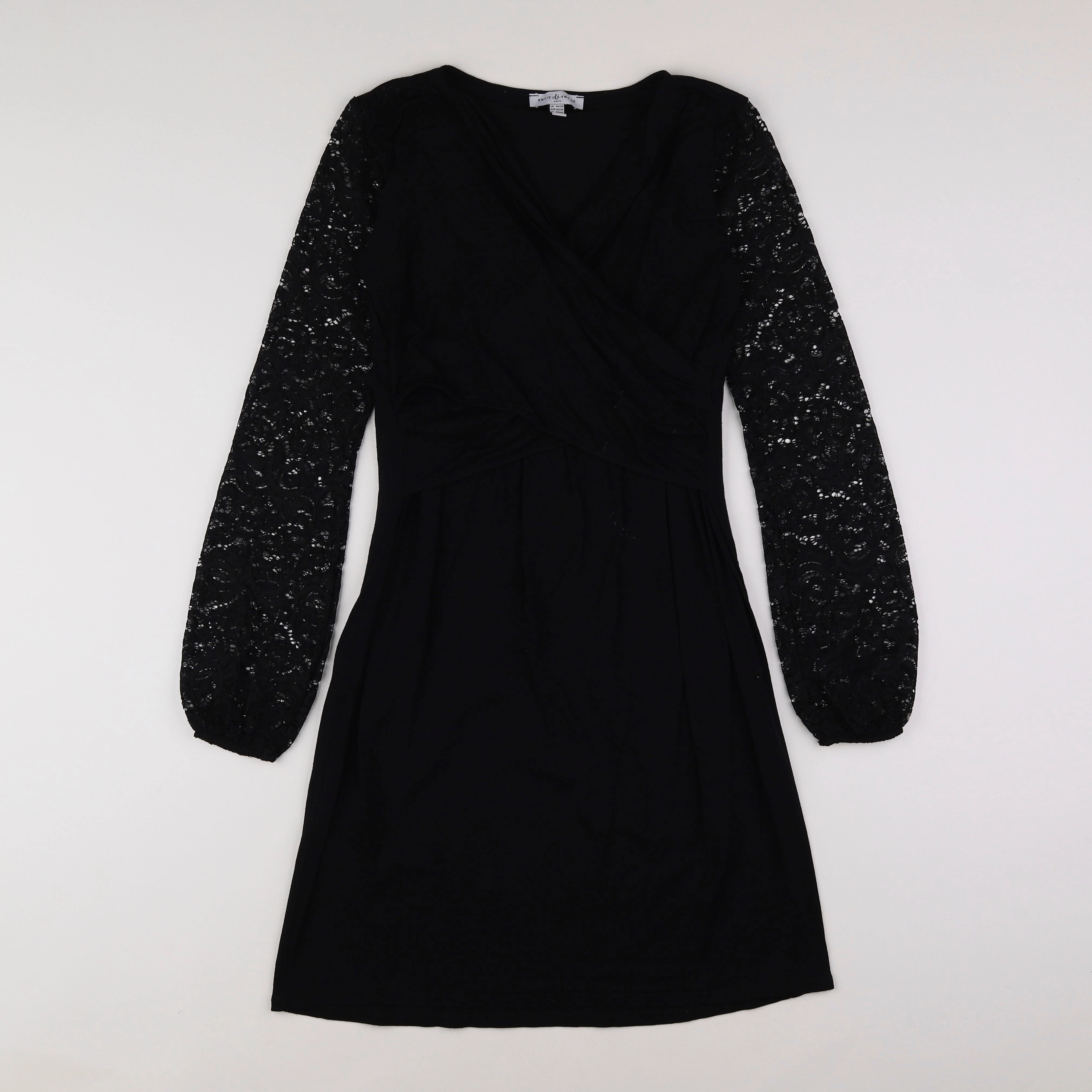 Envie de fraise - robe grossesse, allaitement noir - 36 à 38