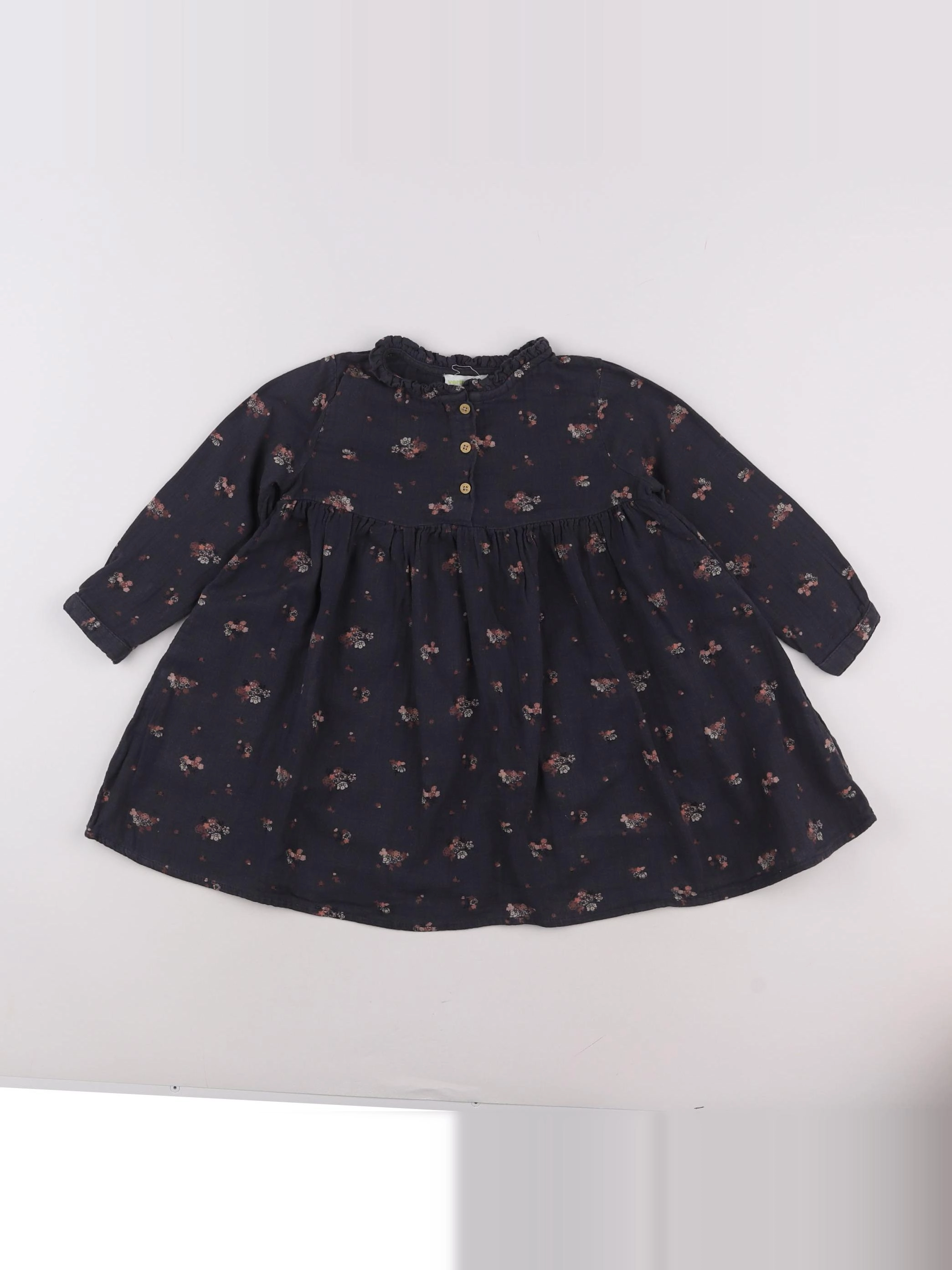 Vertbaudet - robe gris - 7 ans