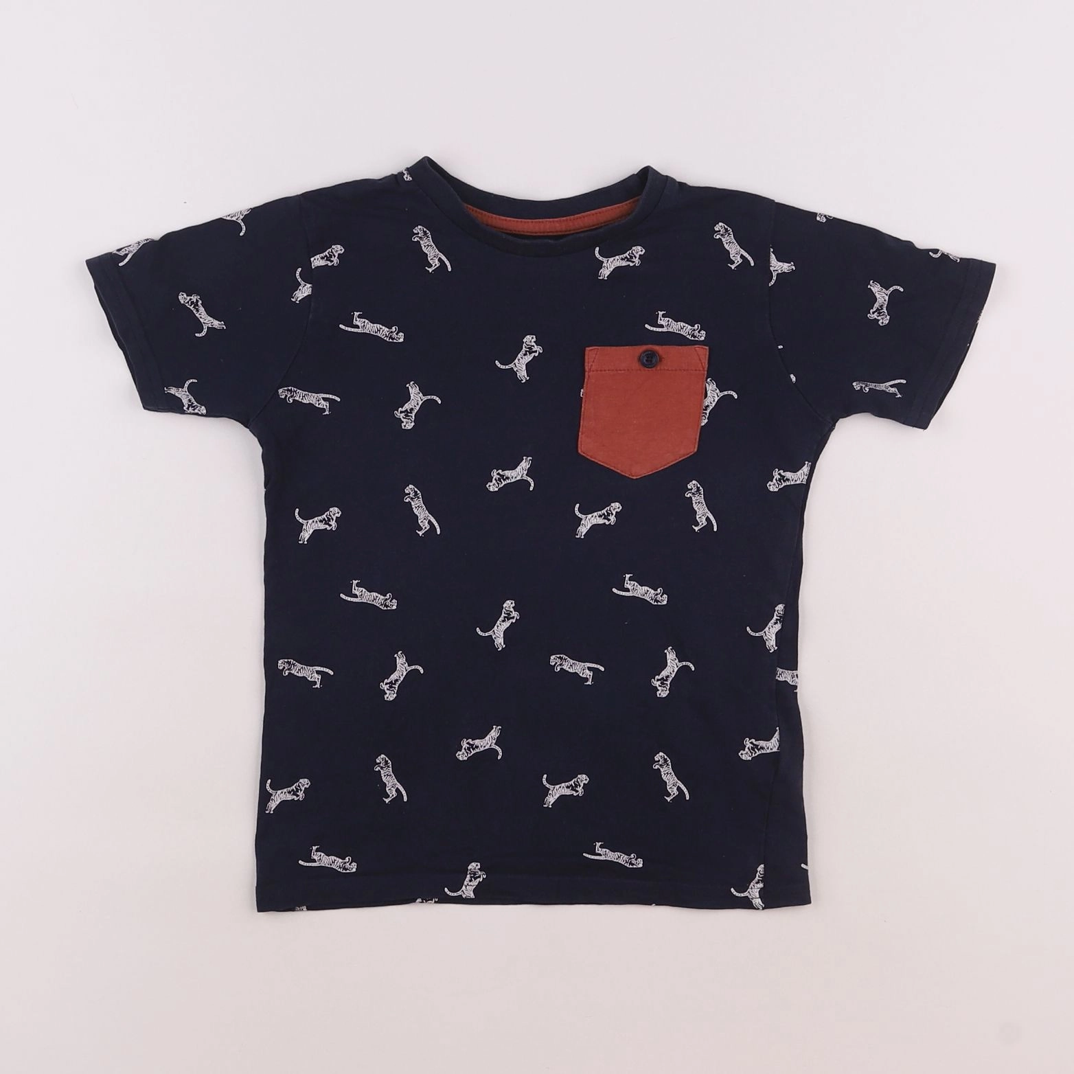 Vertbaudet - tee-shirt bleu - 5 ans