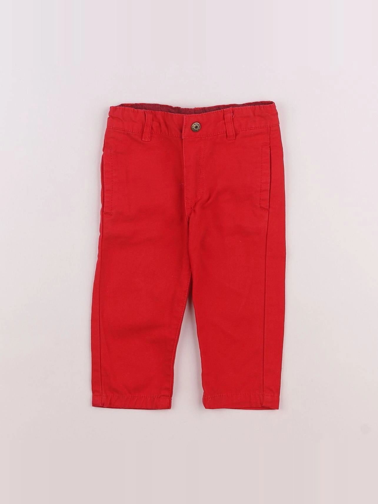 Boutchou - pantalon rouge - 6 mois