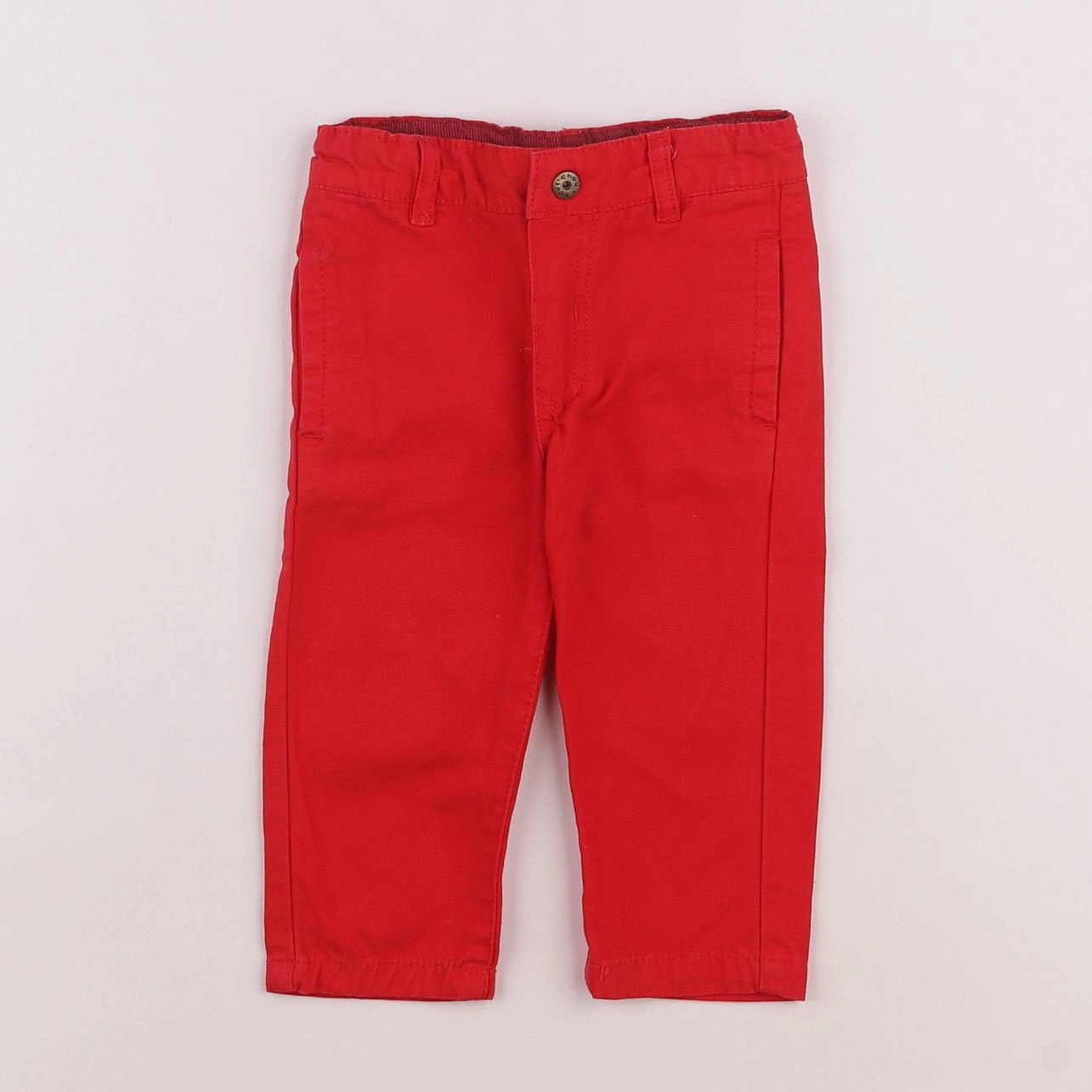 Boutchou - pantalon rouge - 6 mois