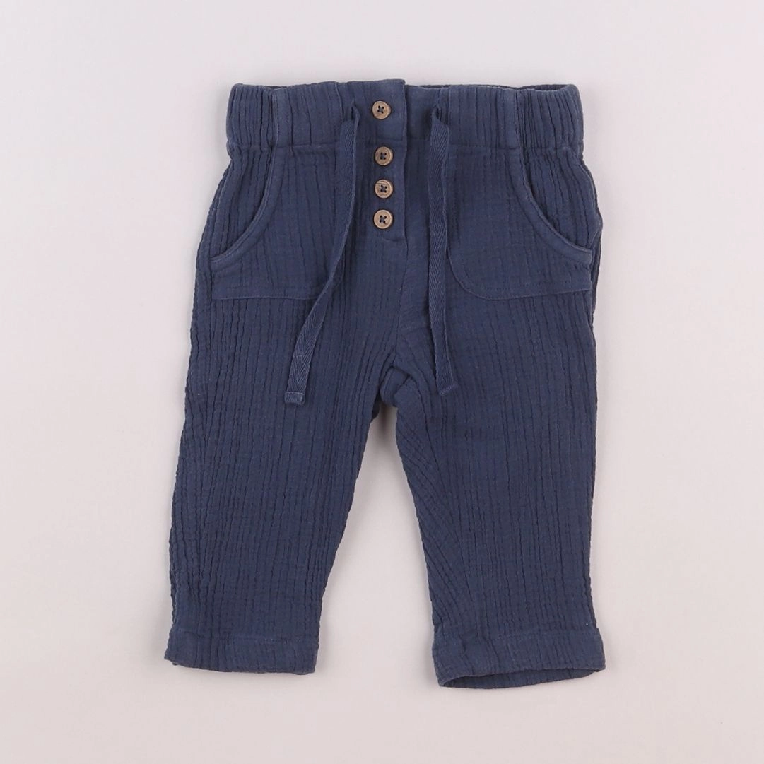 Boutchou - pantalon bleu - 6 mois