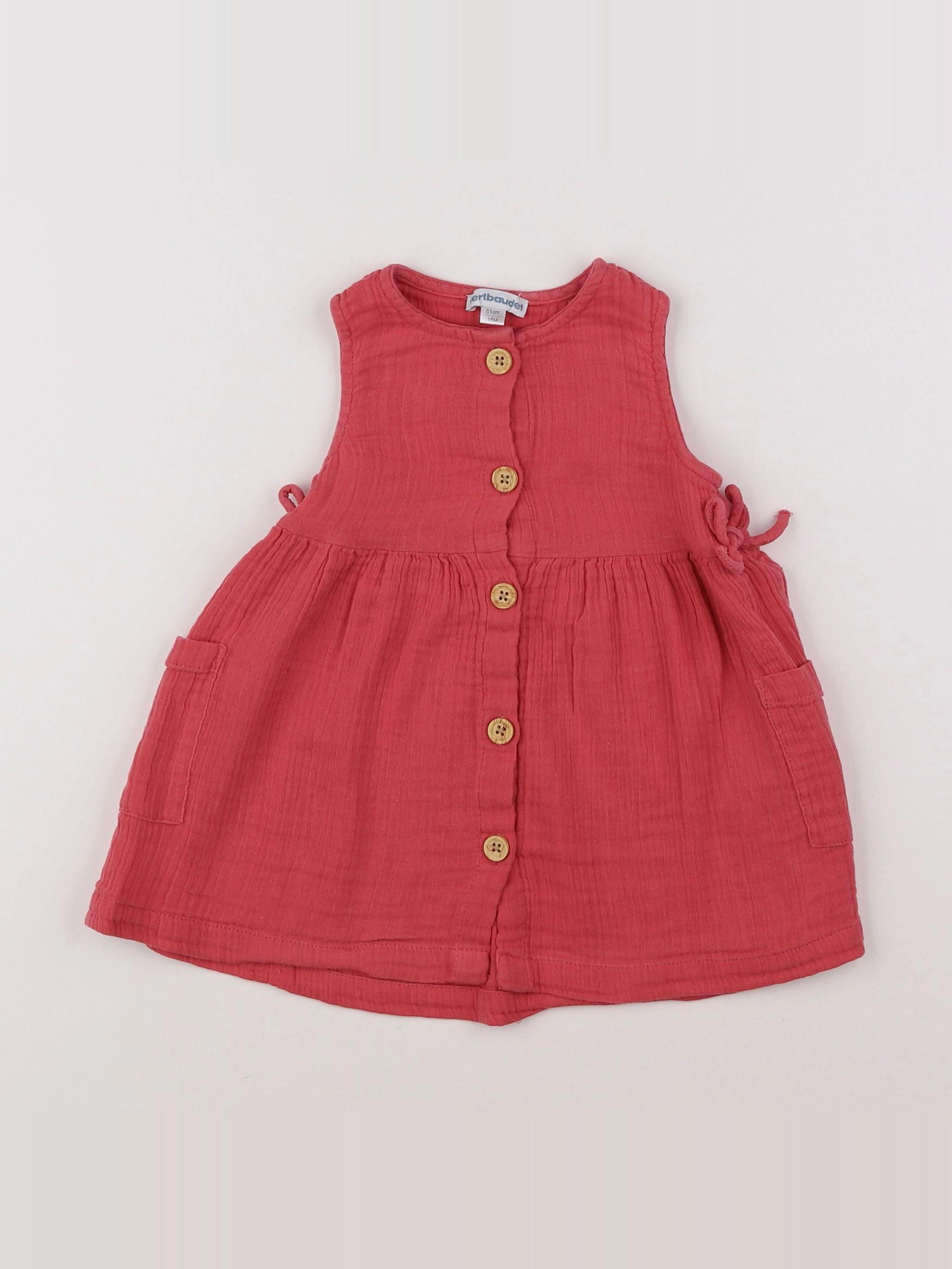 Vertbaudet - robe rose - 18 mois