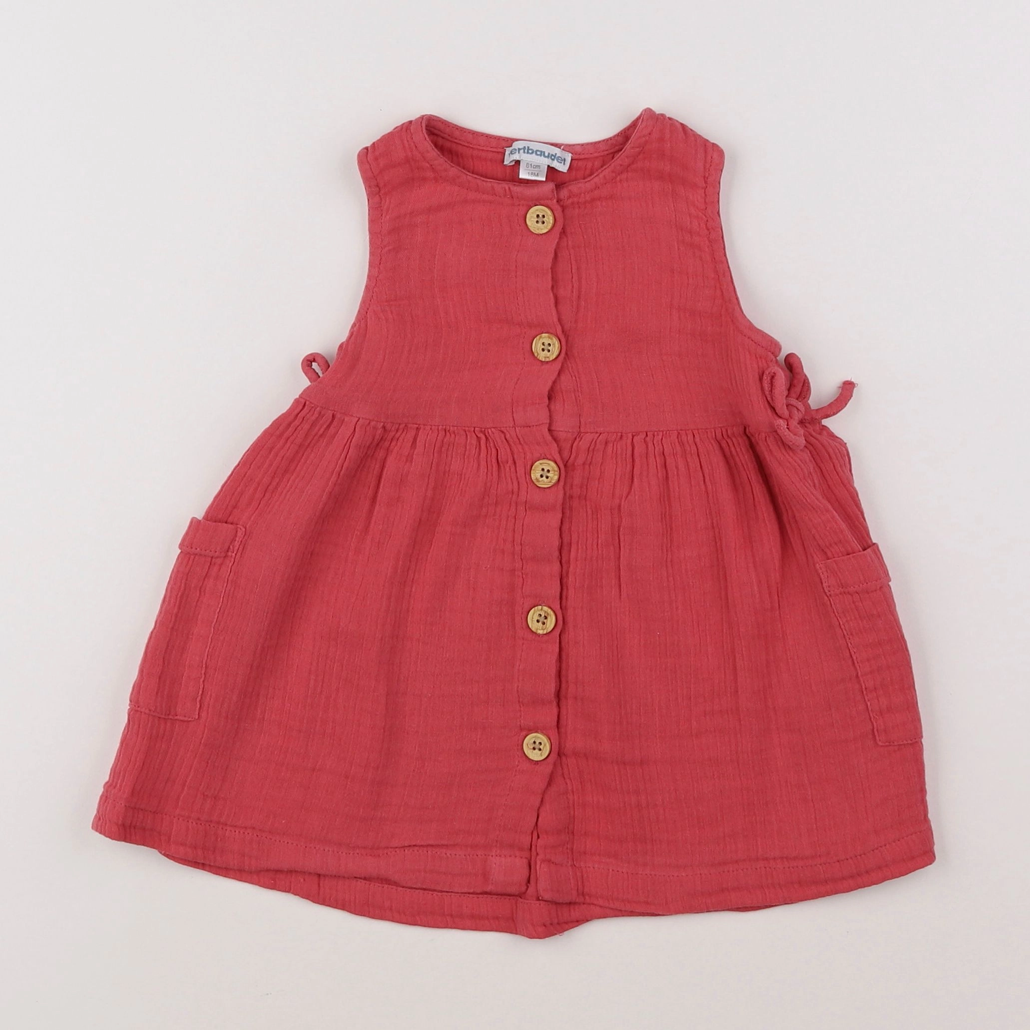 Vertbaudet - robe rose - 18 mois
