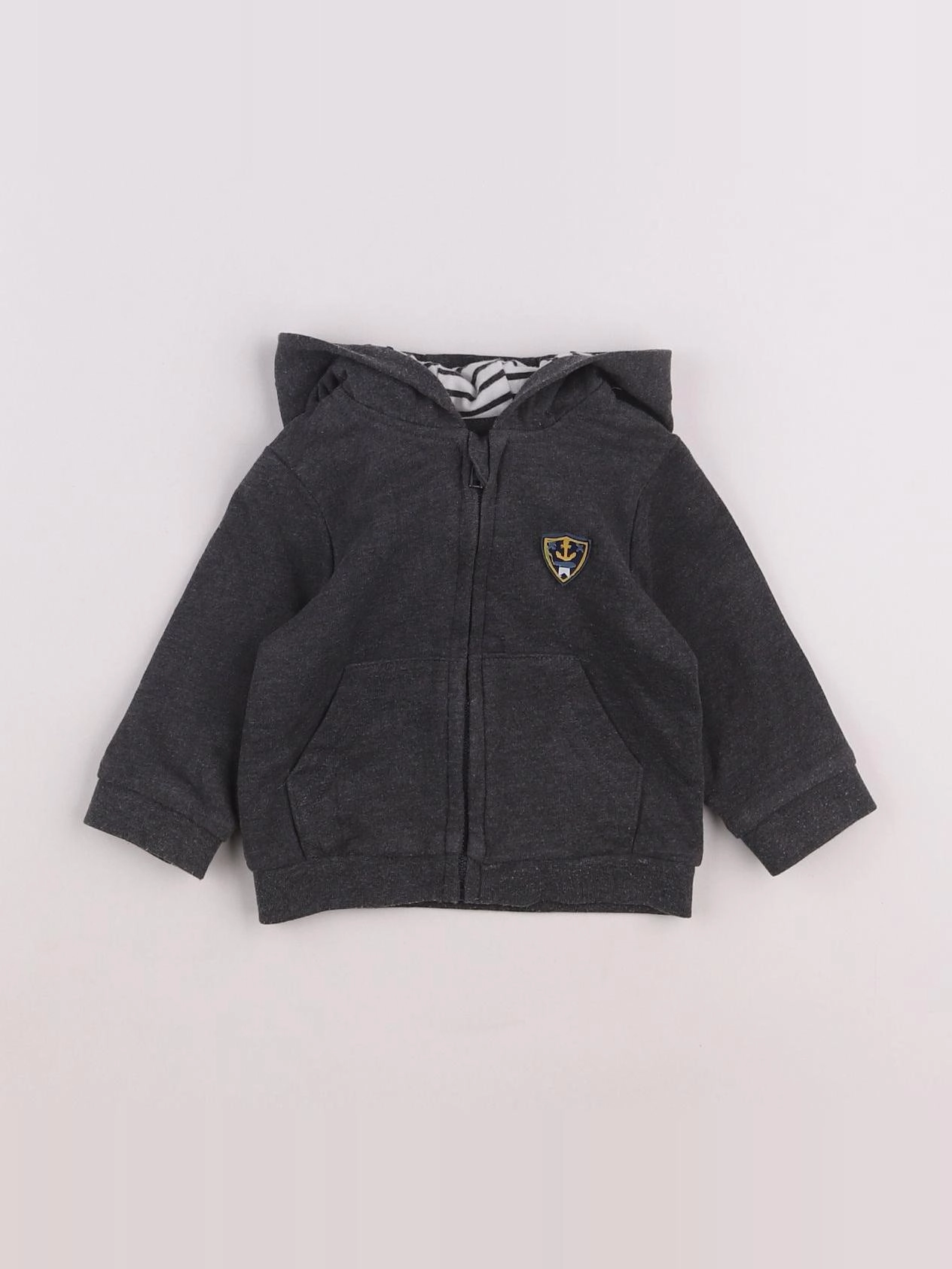 La Redoute - sweat gris - 6 mois