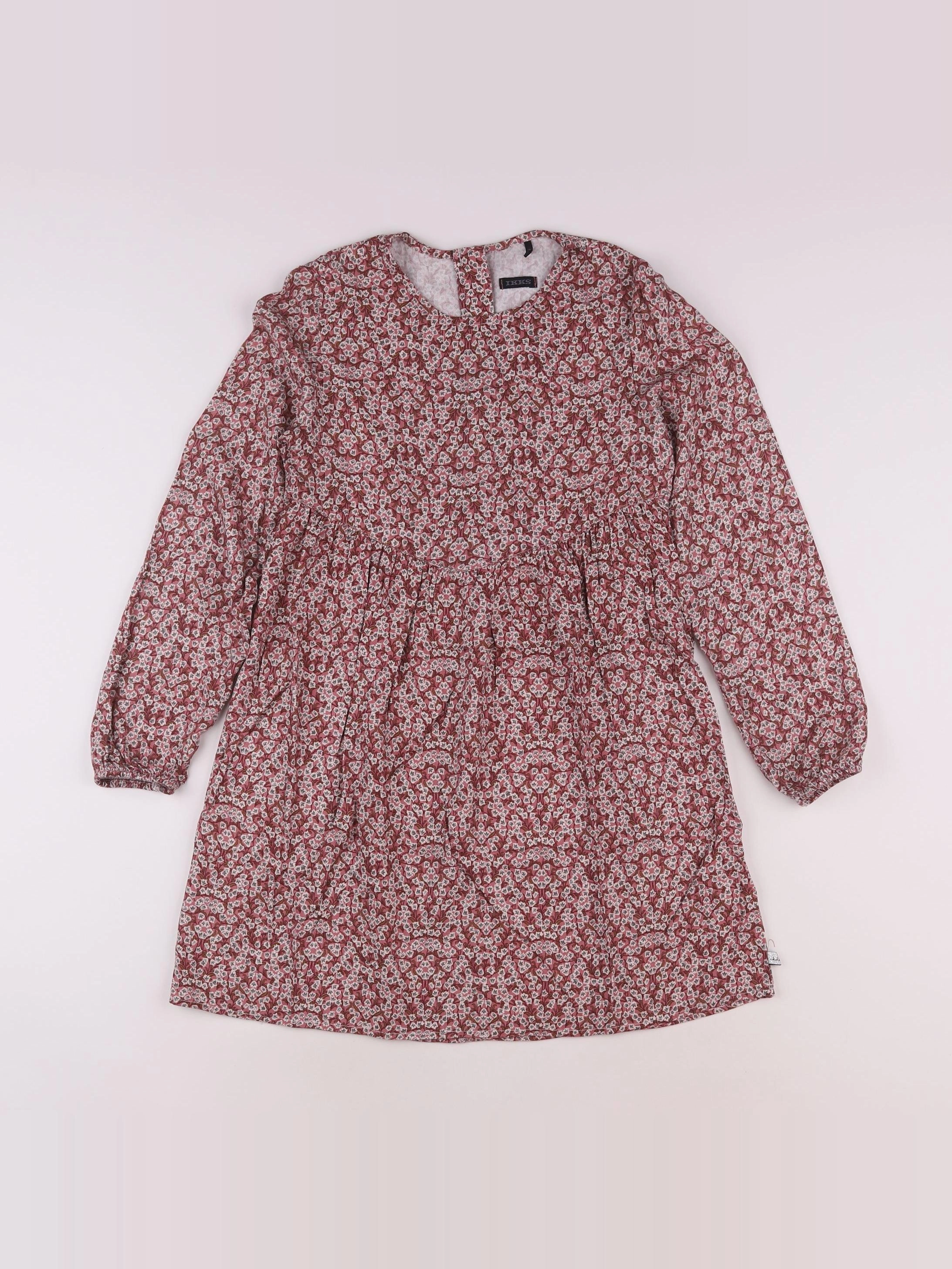 IKKS - robe rose - 10 ans
