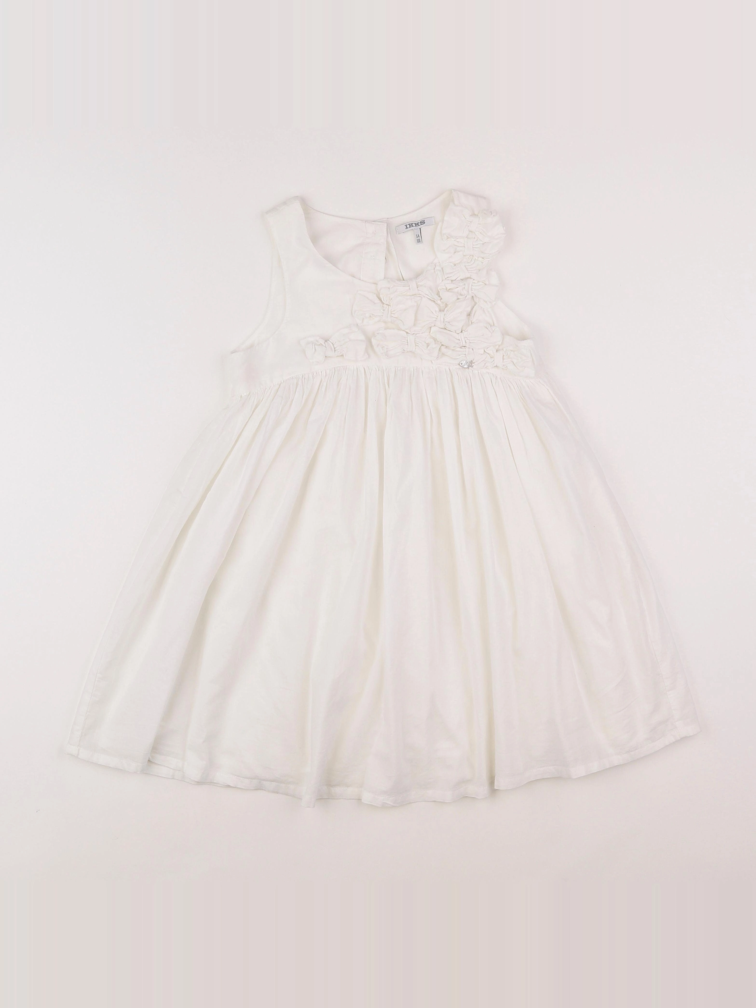 IKKS - robe blanc - 5 ans