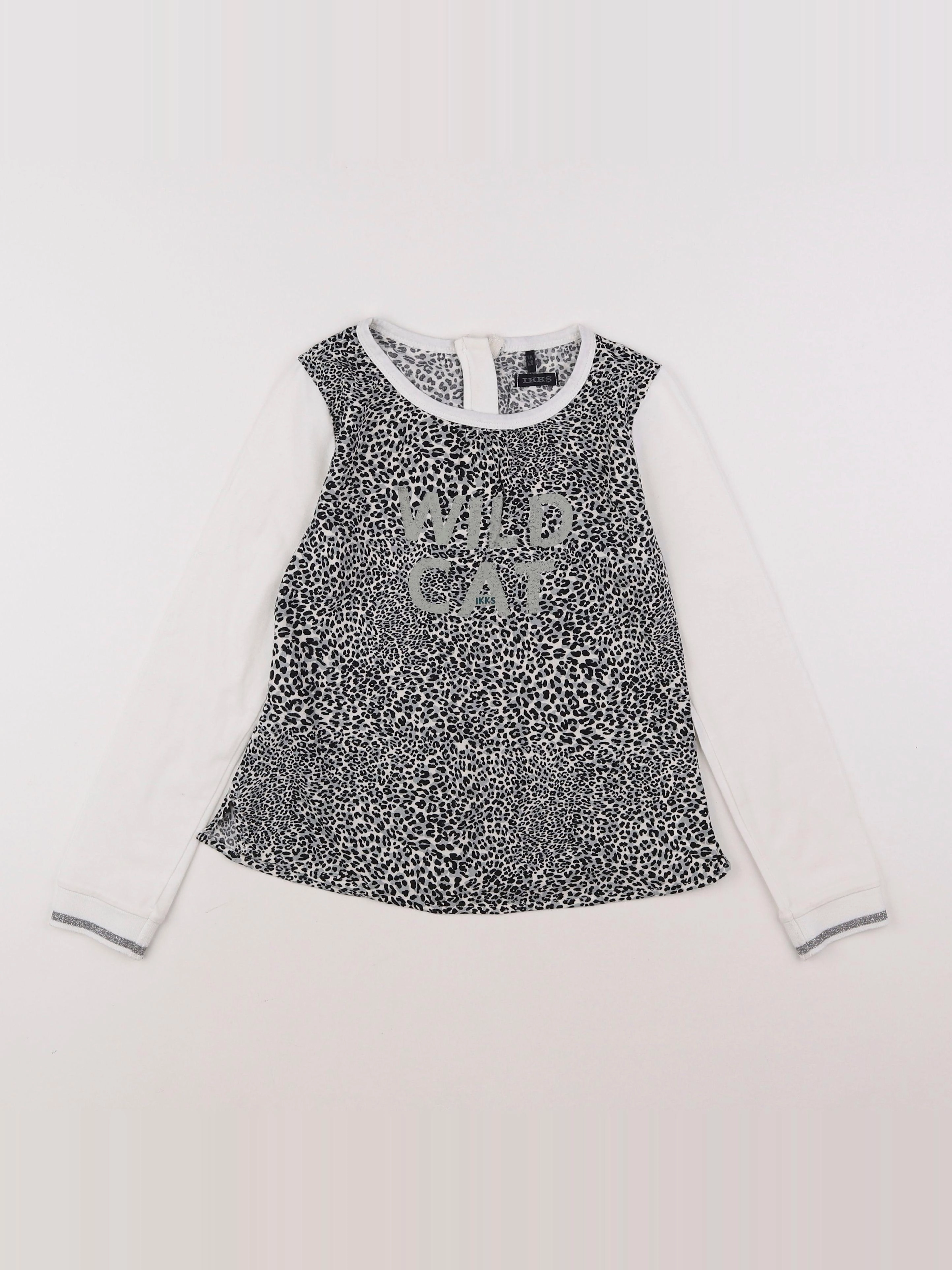 IKKS - tee-shirt blanc - 8 ans
