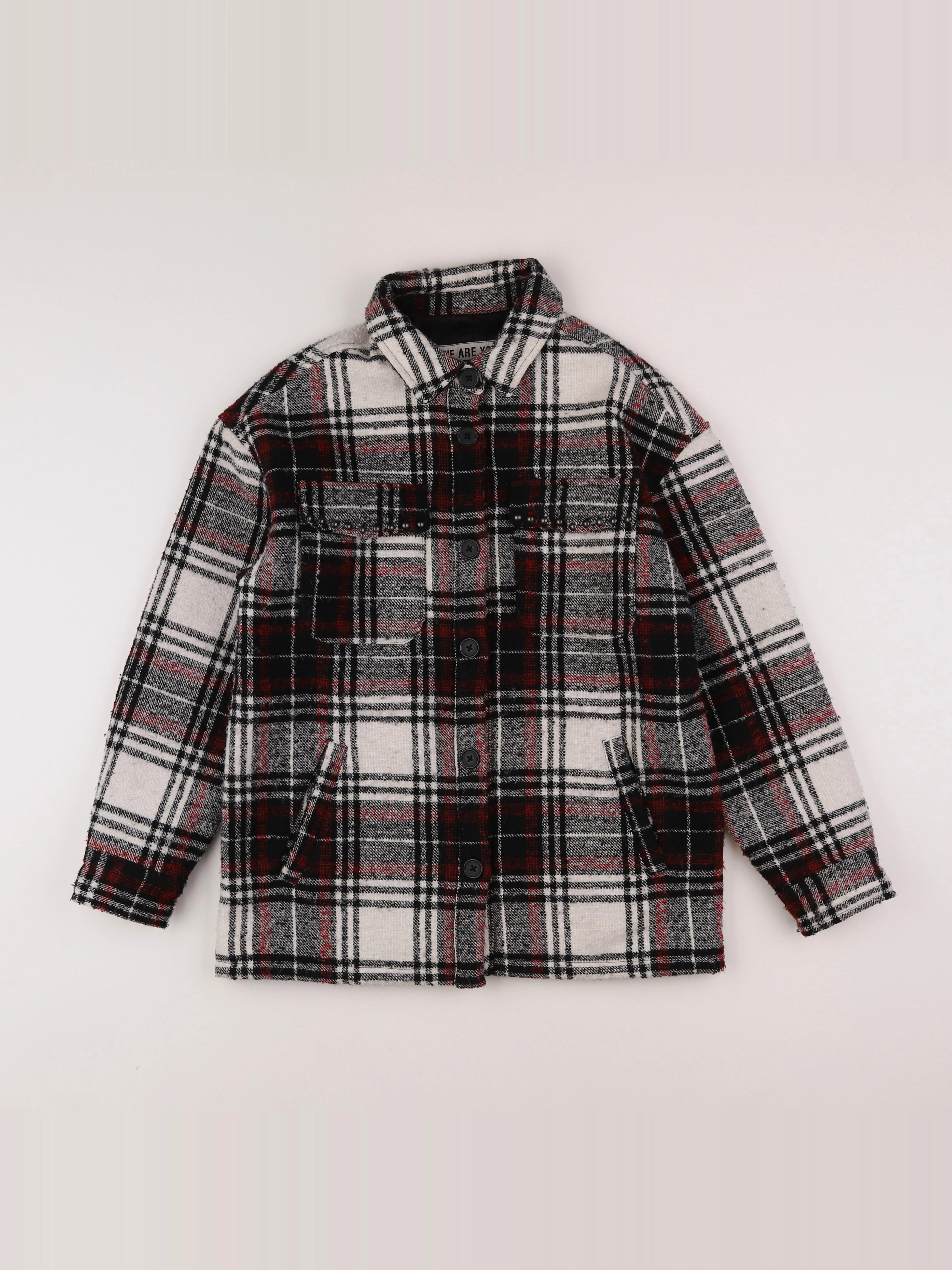IKKS - veste rouge, noir - 14 ans