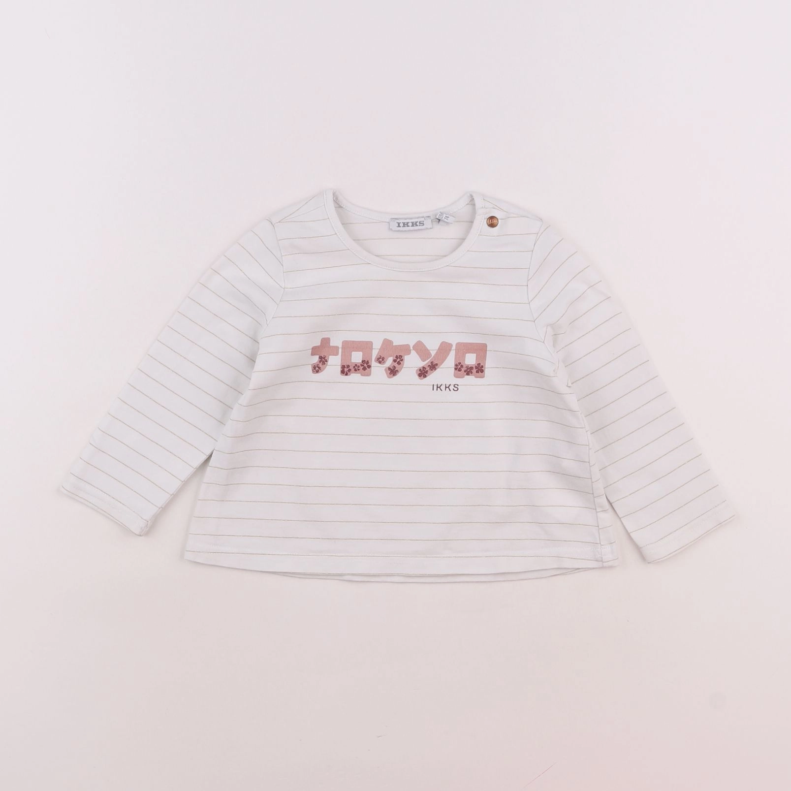 IKKS - tee-shirt blanc - 12 mois