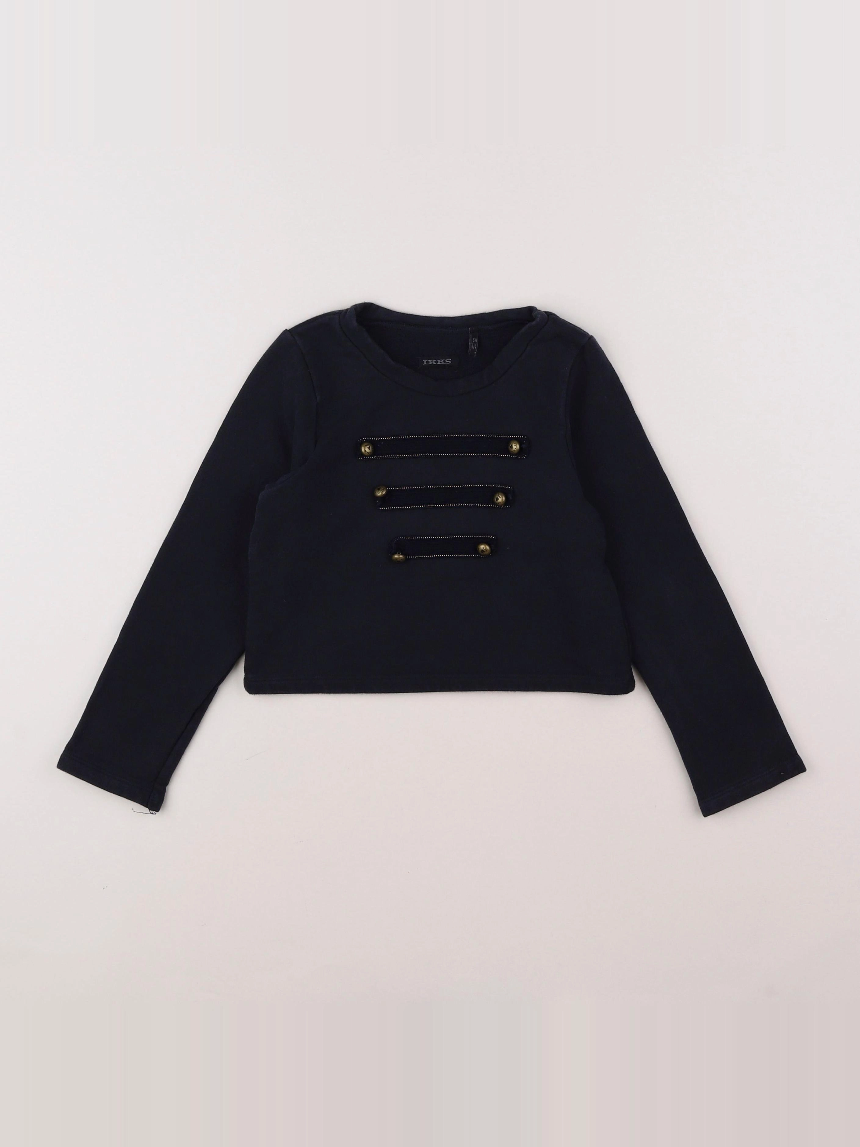 IKKS - sweat bleu - 6 ans