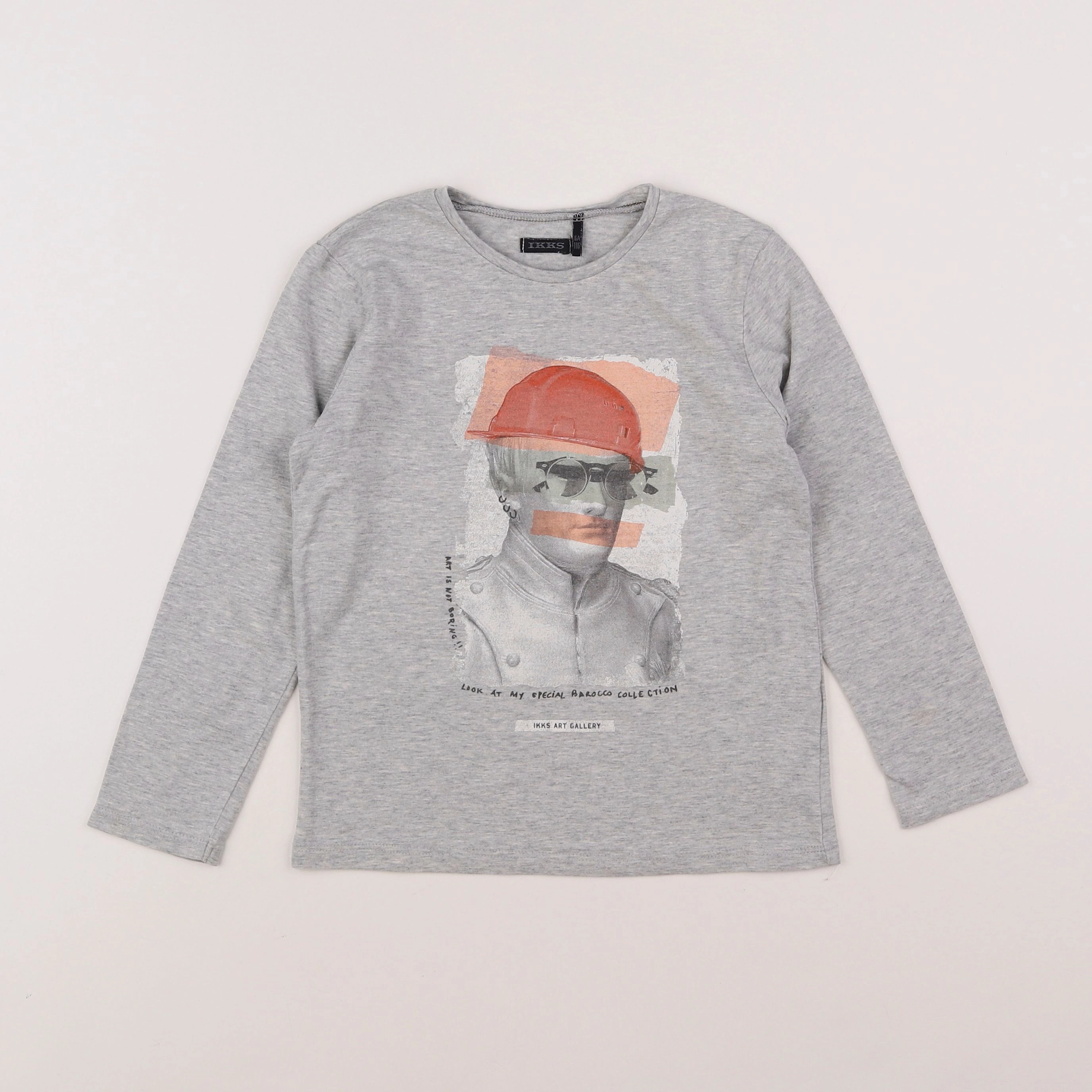 IKKS - tee-shirt gris - 6 ans