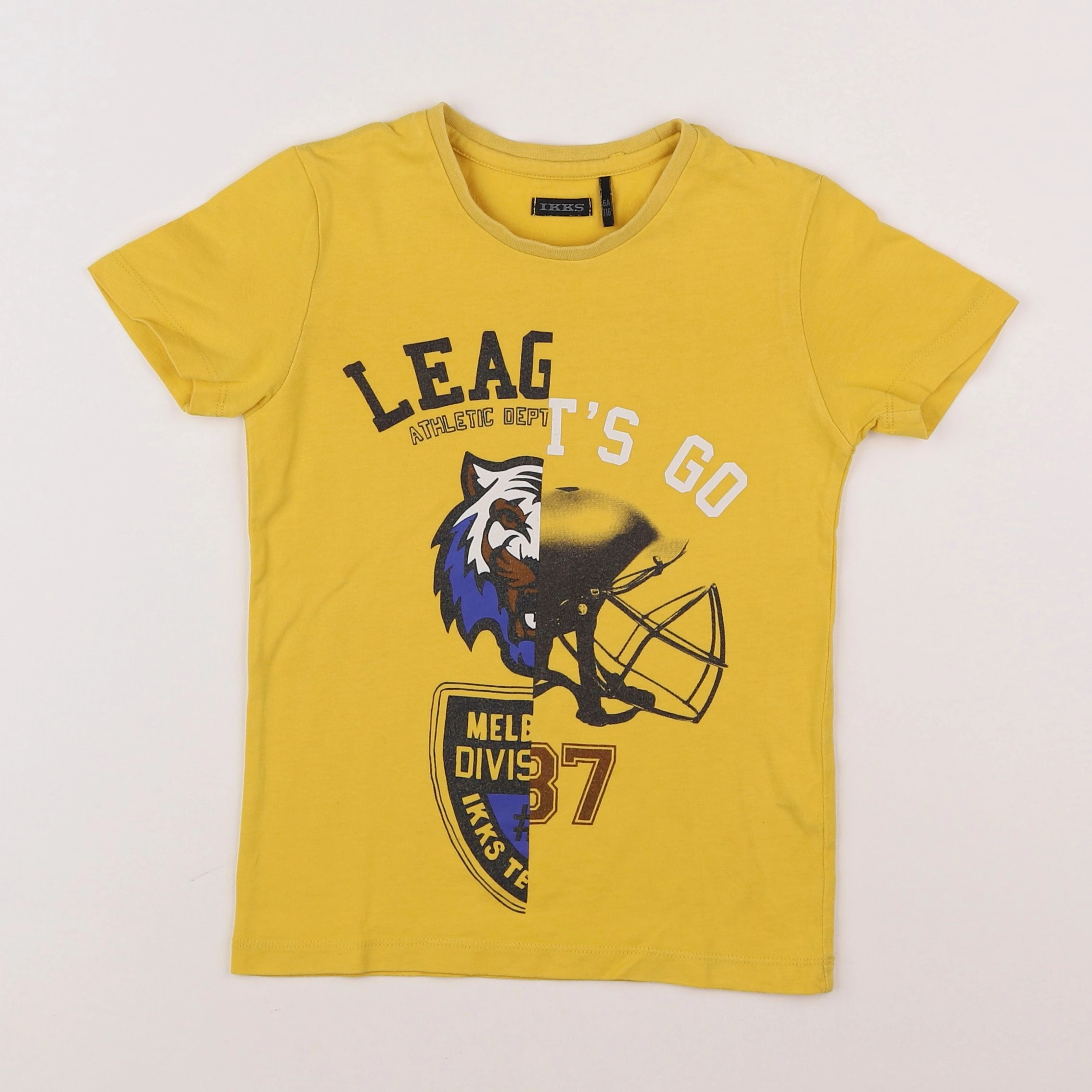 IKKS - tee-shirt jaune - 6 ans