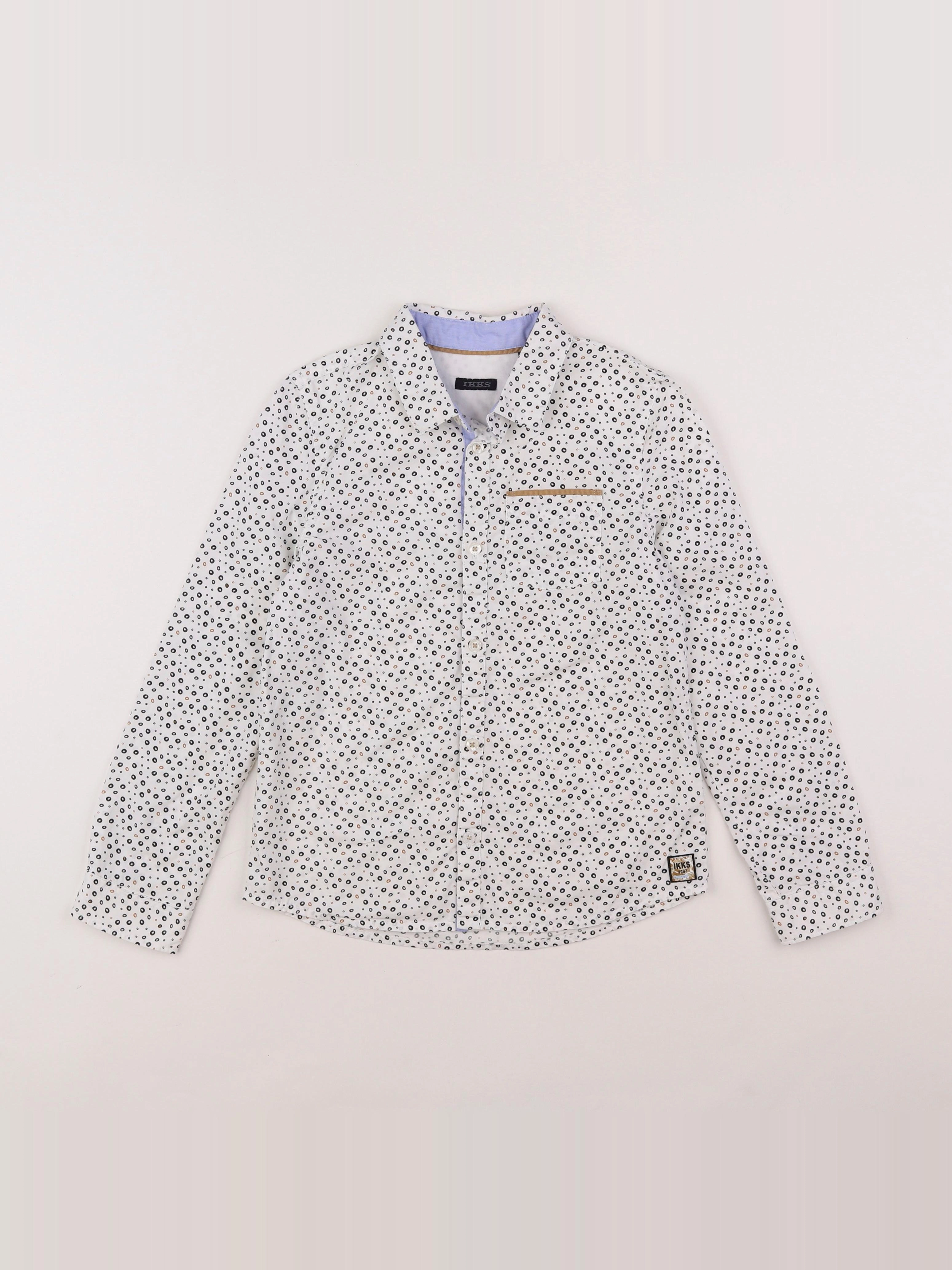 IKKS - chemise blanc, noir - 8 ans