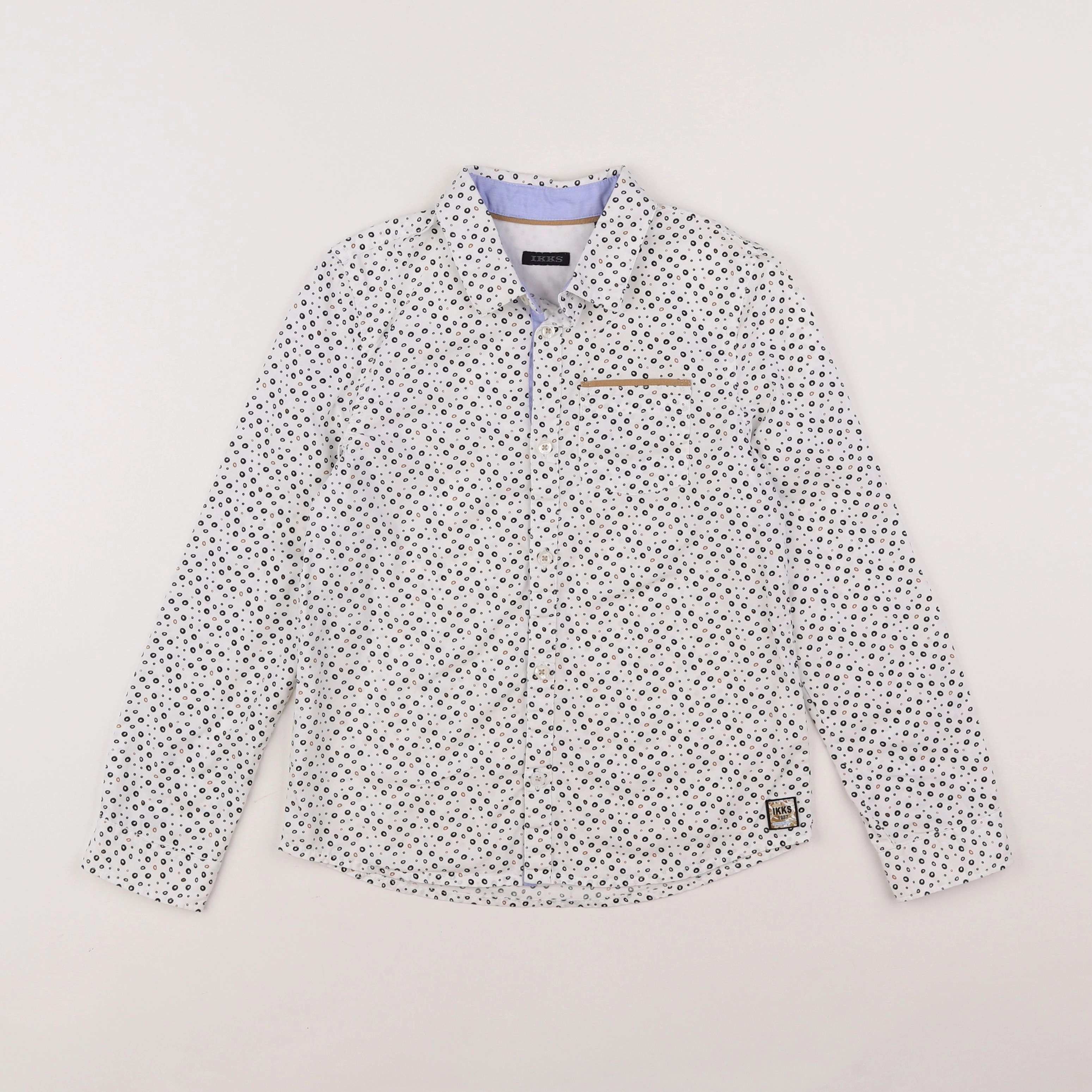 IKKS - chemise blanc, noir - 8 ans