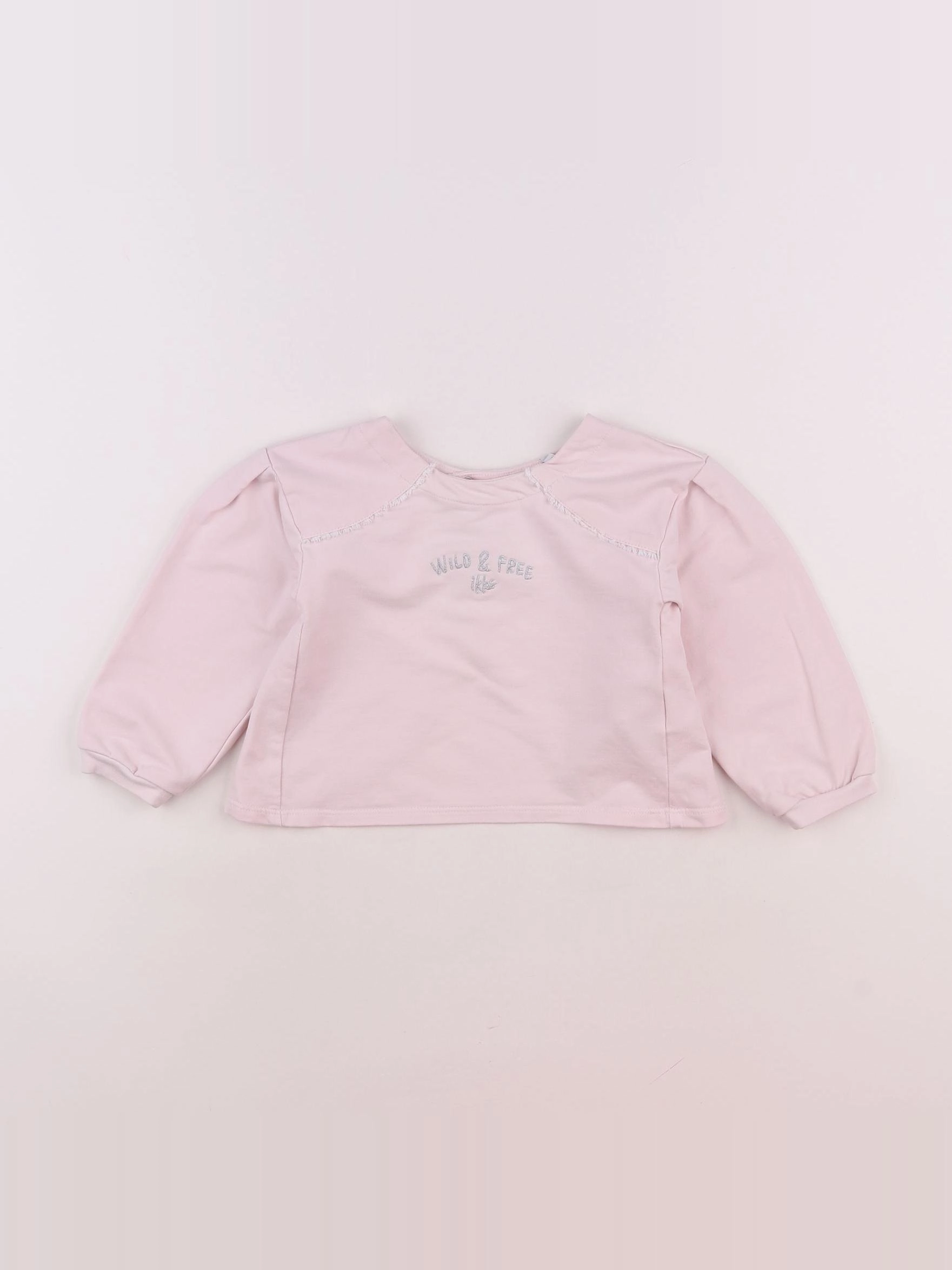 IKKS - sweat rose - 2 ans