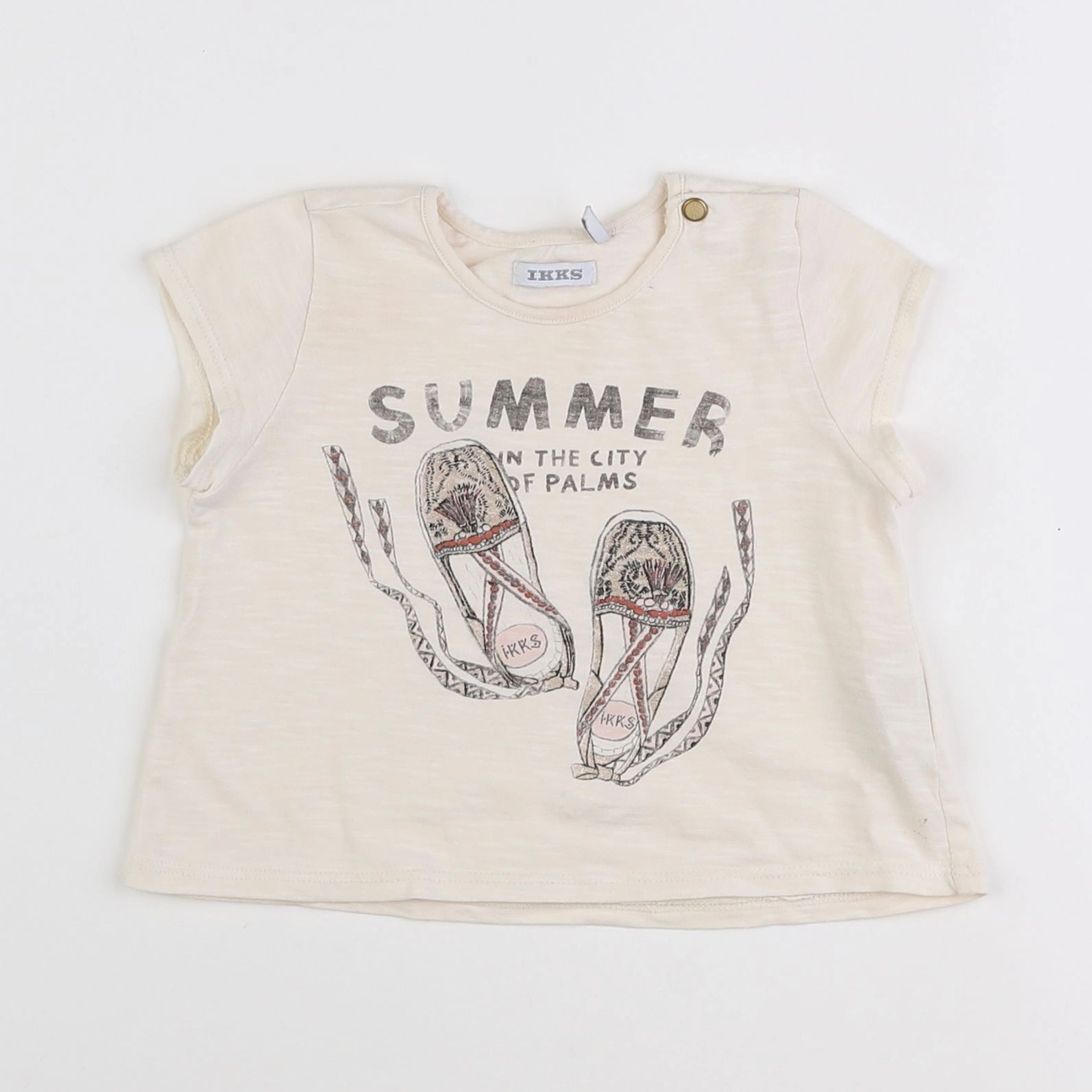 IKKS - tee-shirt beige - 18 mois