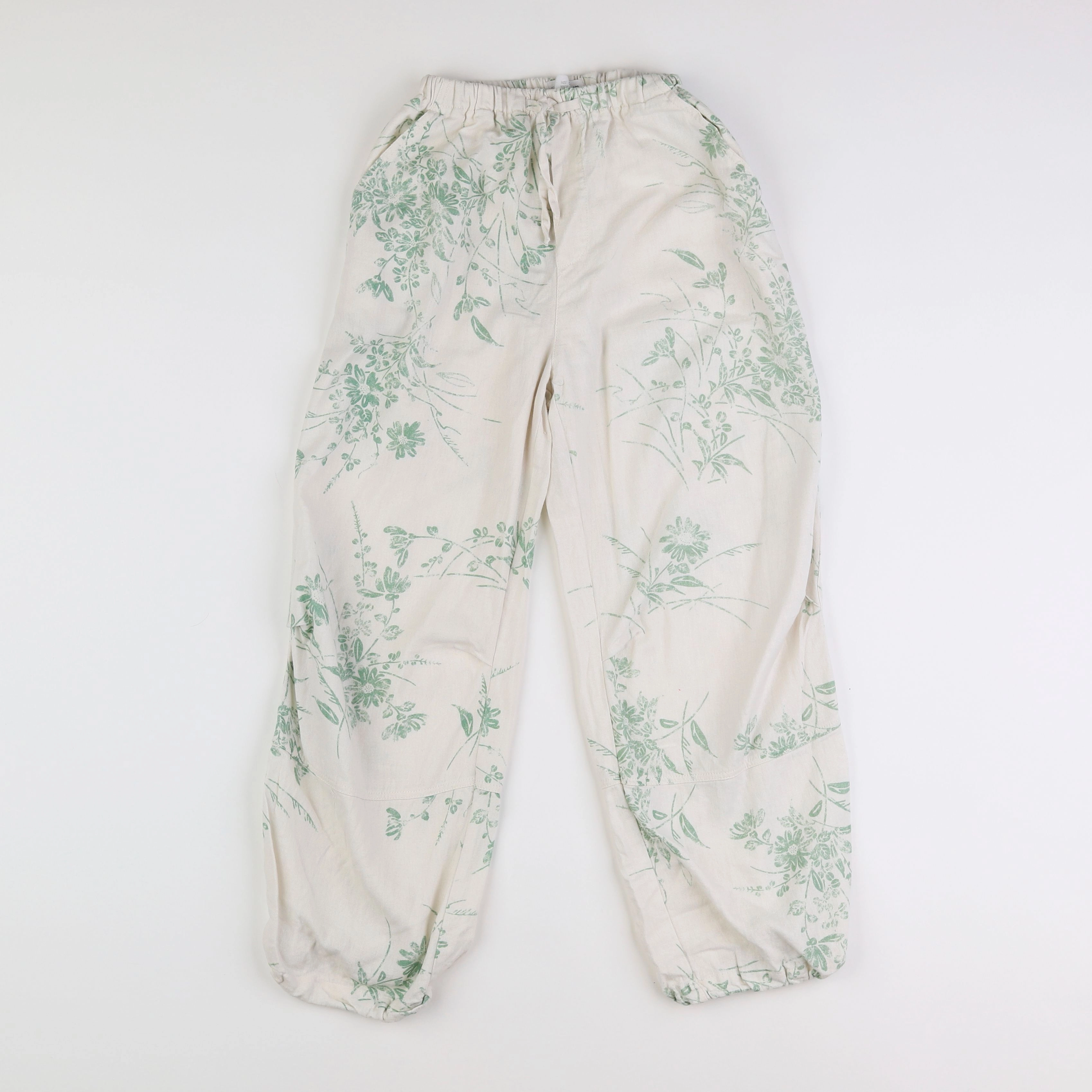 Zara - pantalon beige, vert - 10 ans