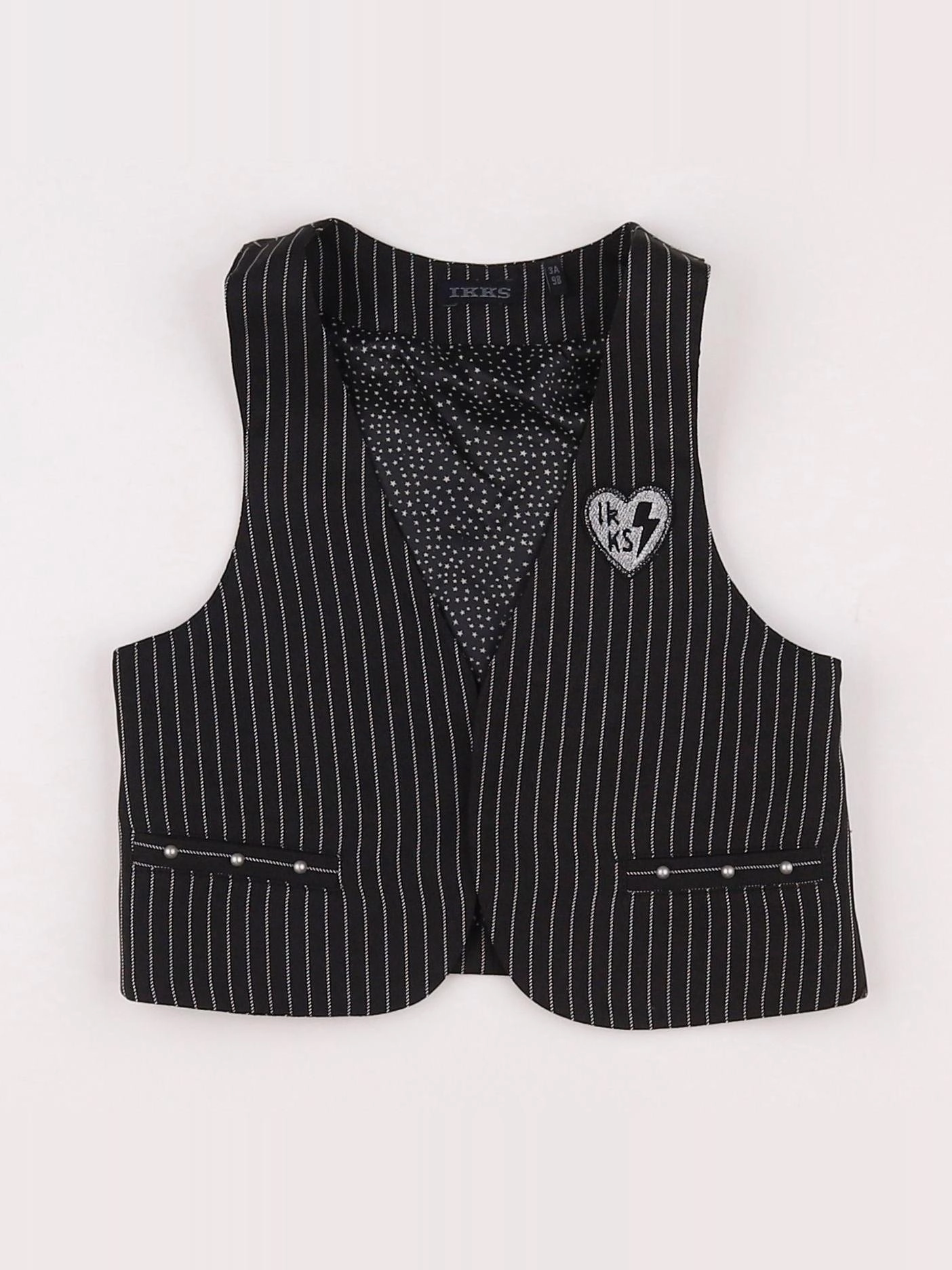 IKKS - gilet noir, gris - 3 ans