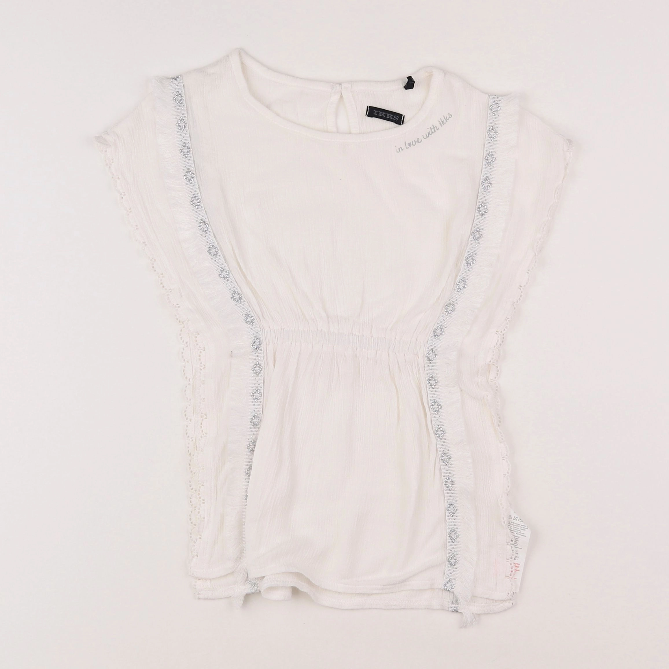 IKKS - blouse blanc - 8 ans