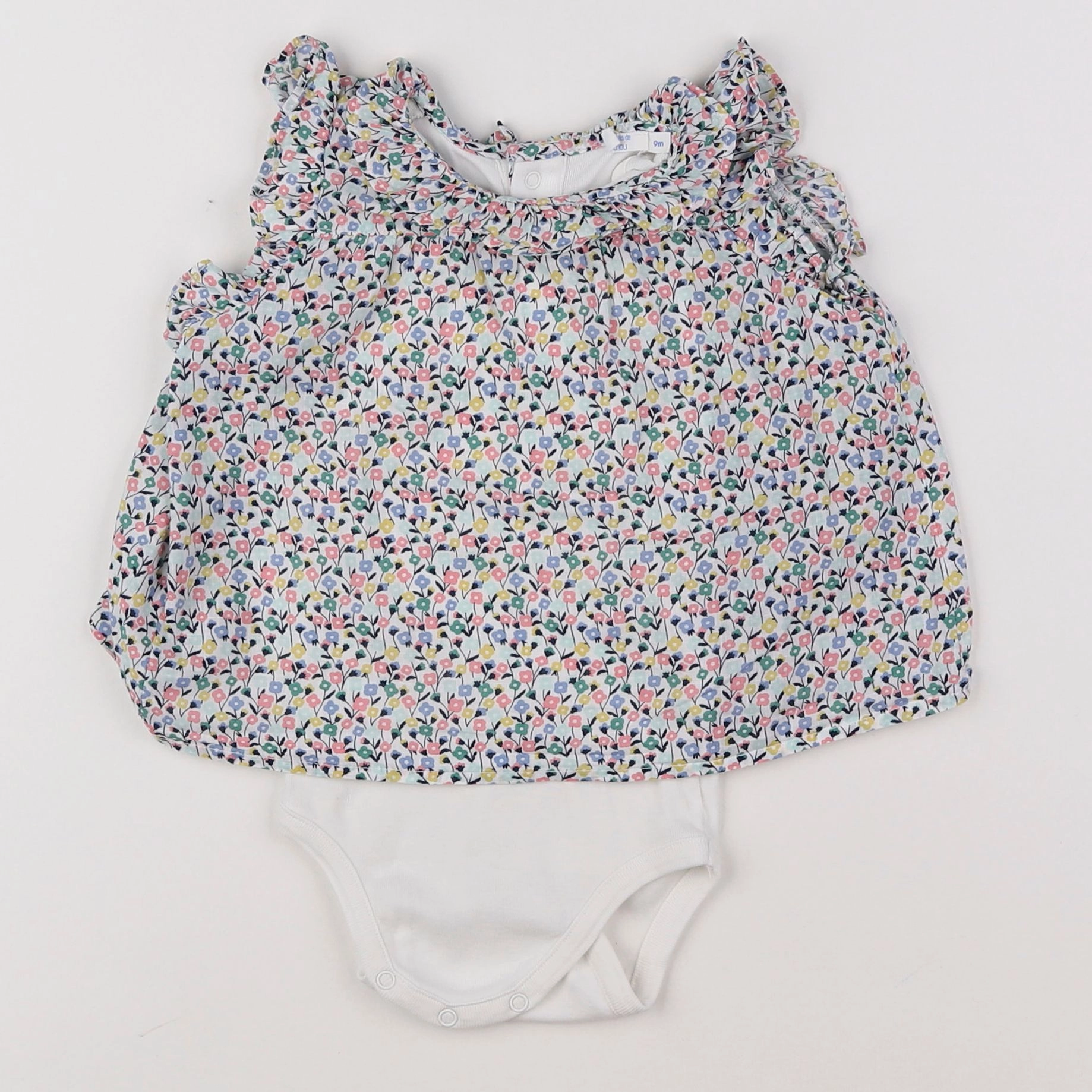 Boutchou - body blouse multicolore - 9 mois