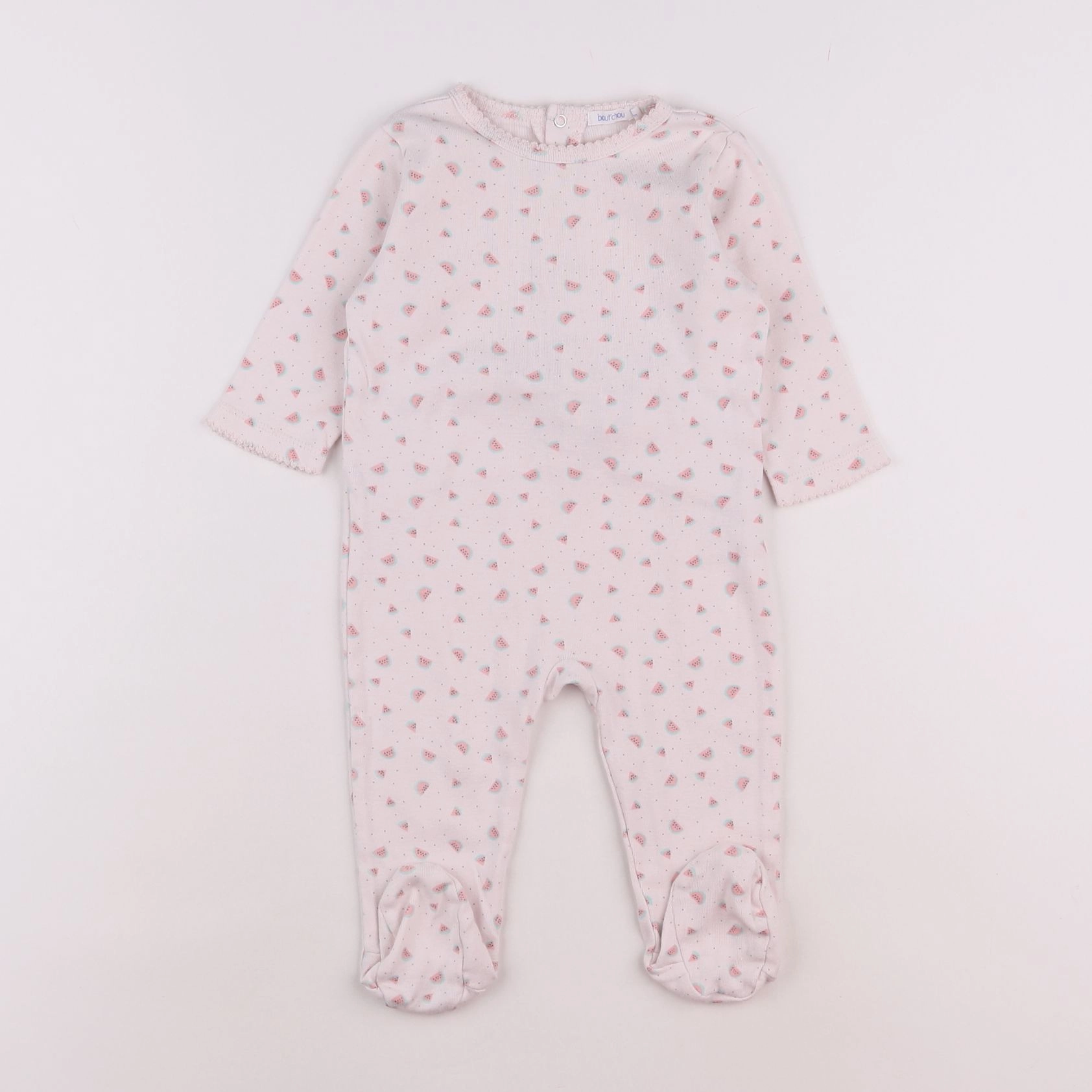 Boutchou - pyjama coton rose - 9 mois