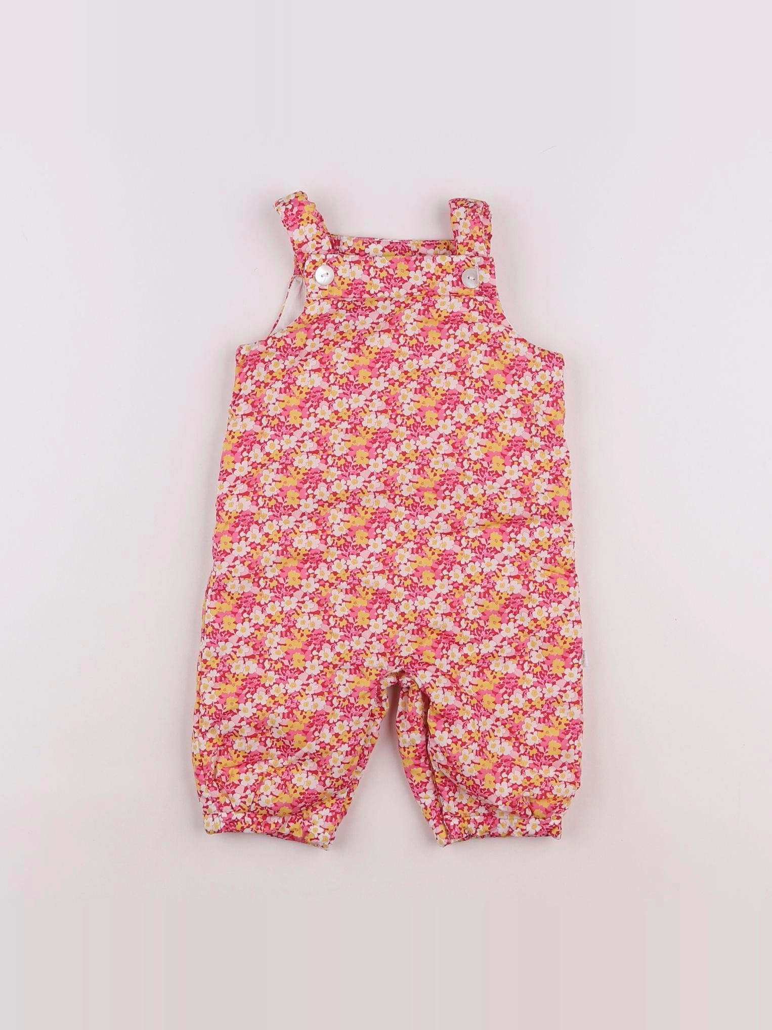 Jacadi - combinaison liberty orange, rose - 6 mois