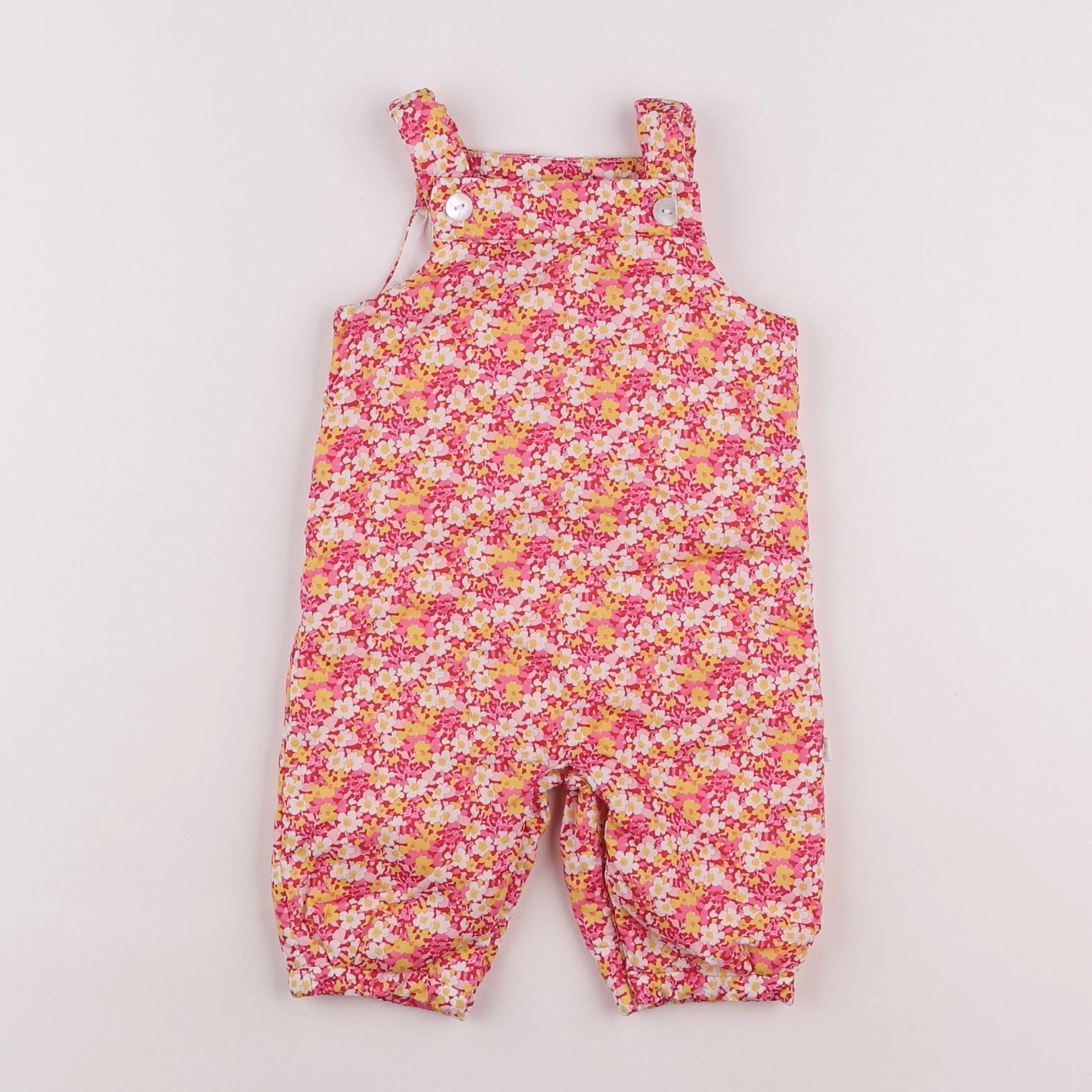 Jacadi - combinaison liberty orange, rose - 6 mois