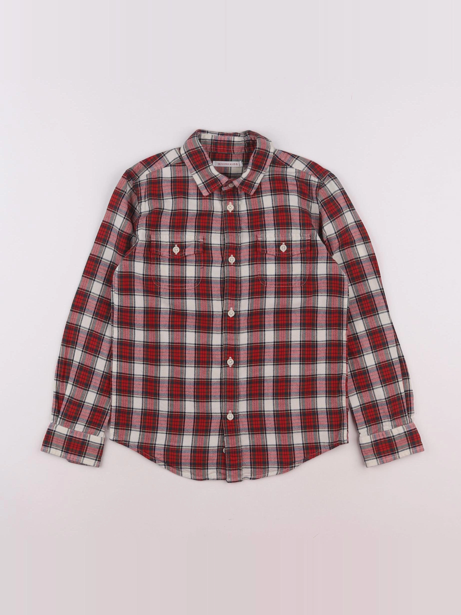 Monoprix - chemise multicolore - 8 ans