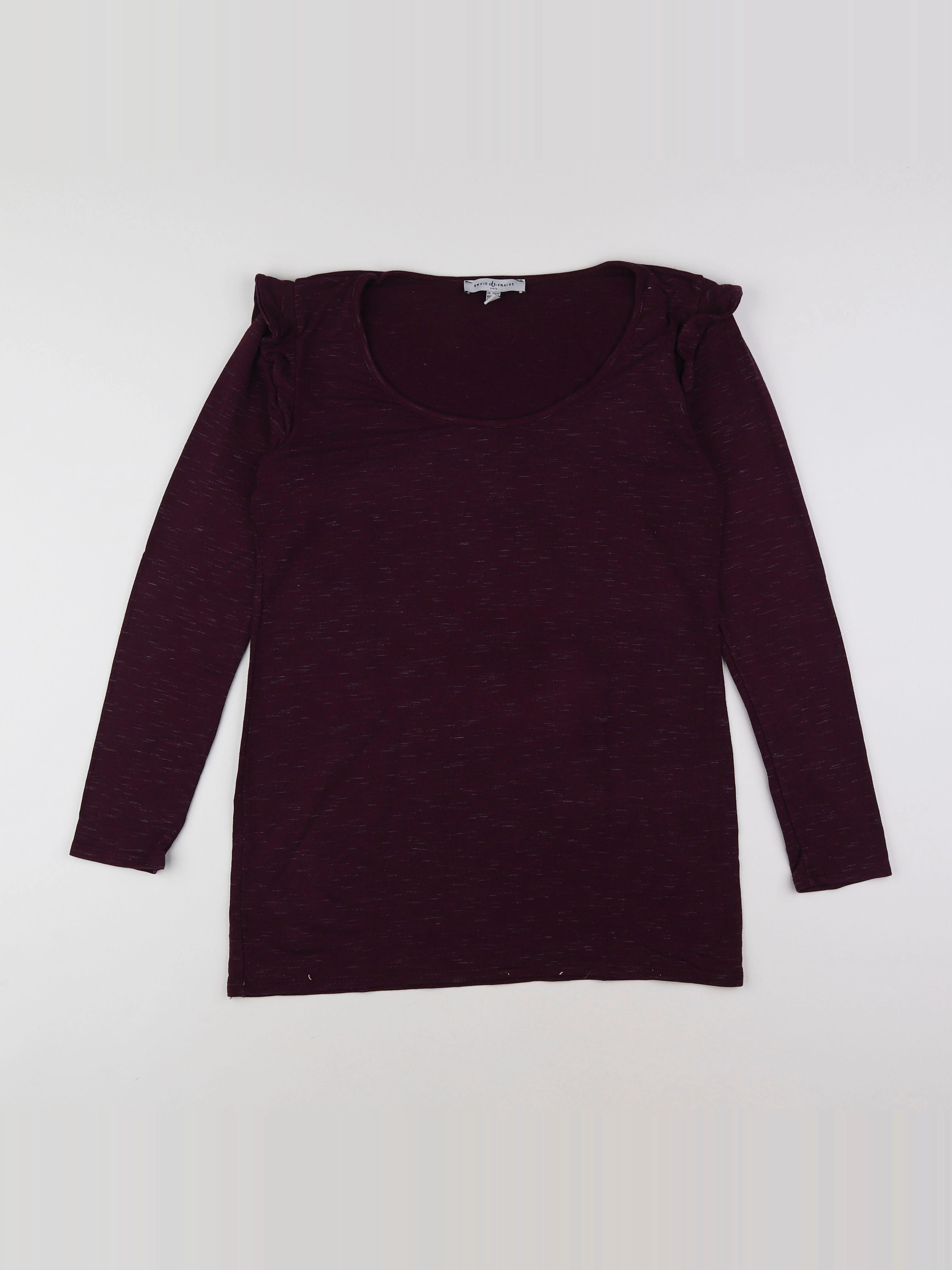 Envie de fraise - tee-shirt grossesse violet - 36 à 38