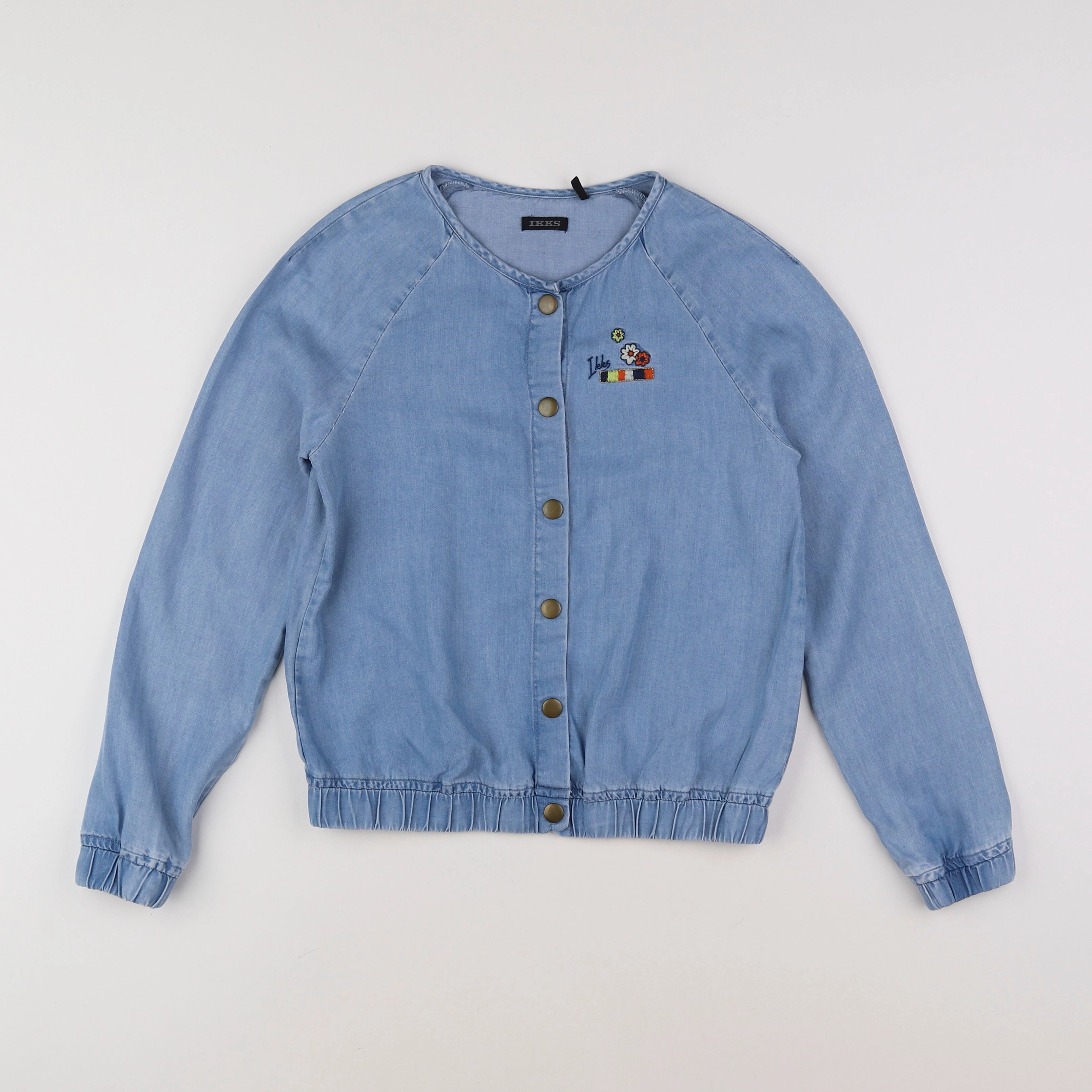 IKKS - veste imprimé au dos bleu - 10 ans