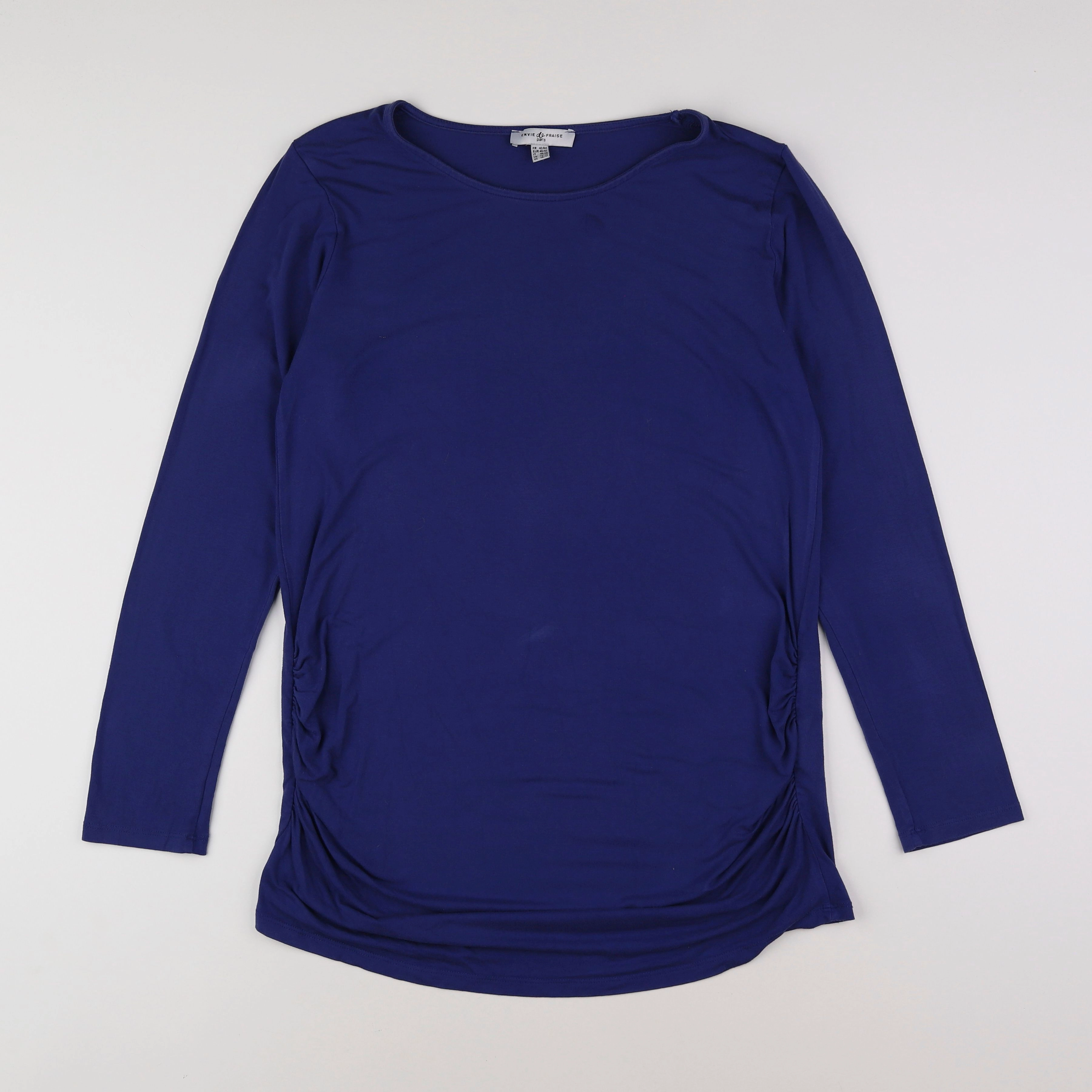Envie de fraise - tee-shirt grossesse bleu - 42 à 44