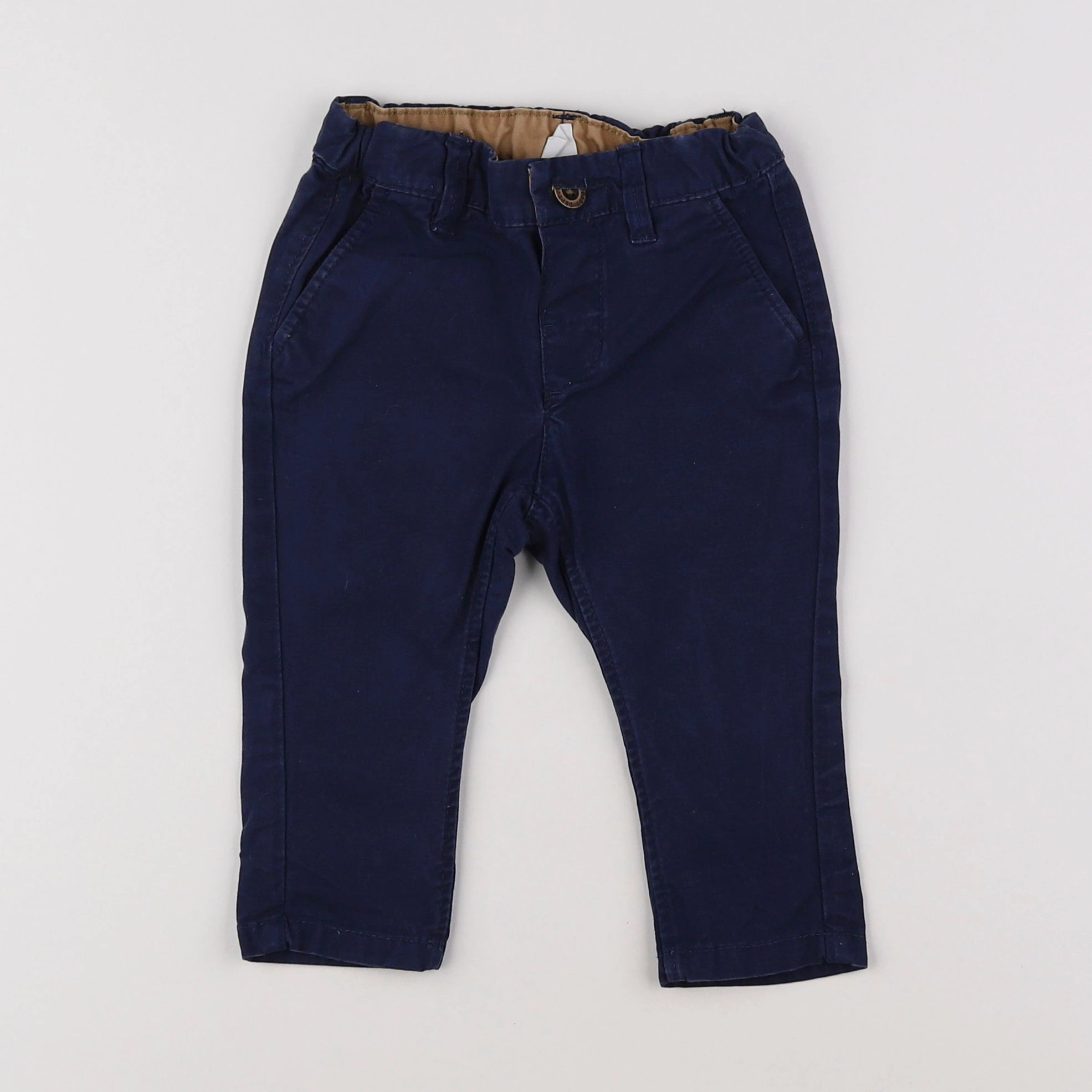 H&M - pantalon bleu - 3/6 mois