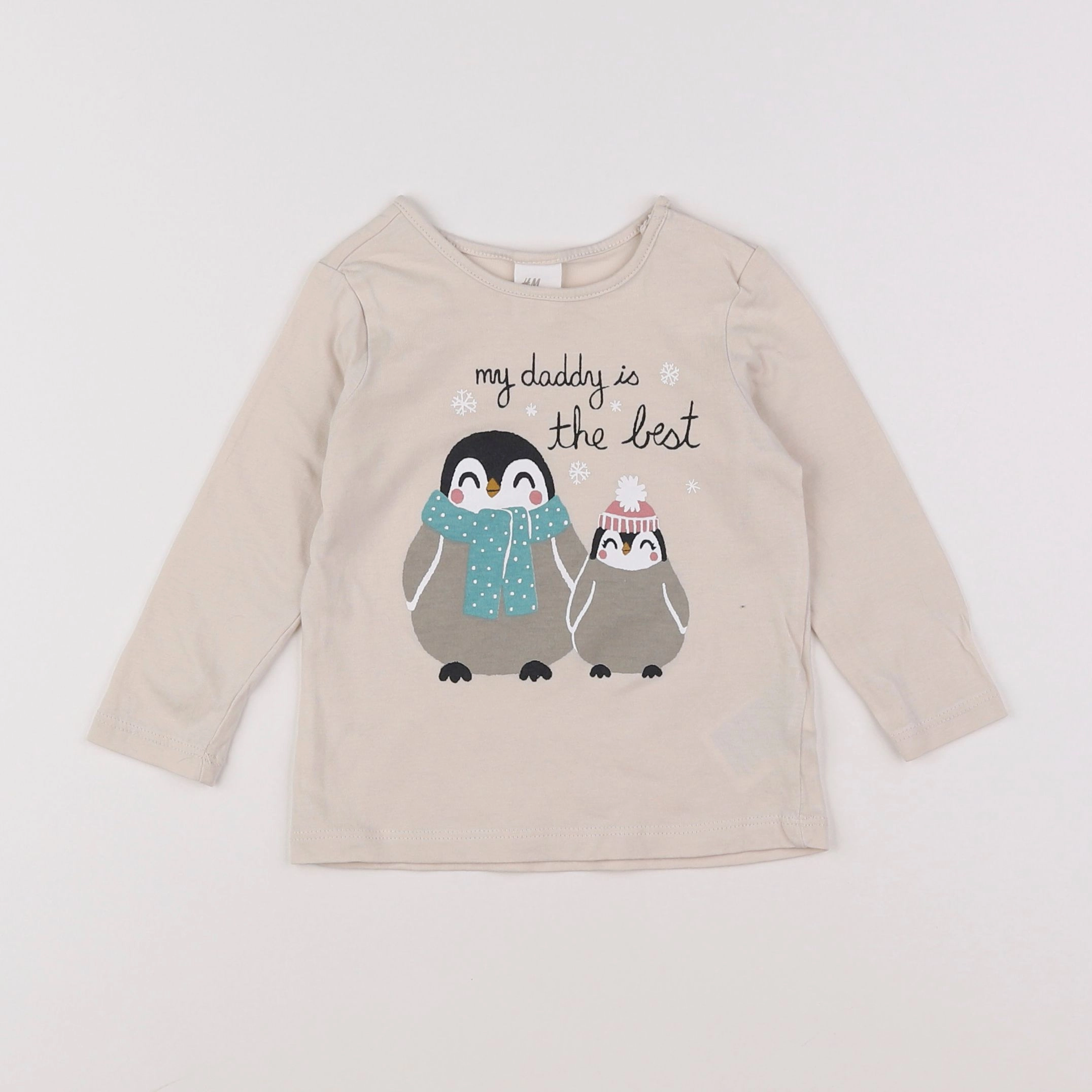 H&M - tee-shirt beige - 6 mois