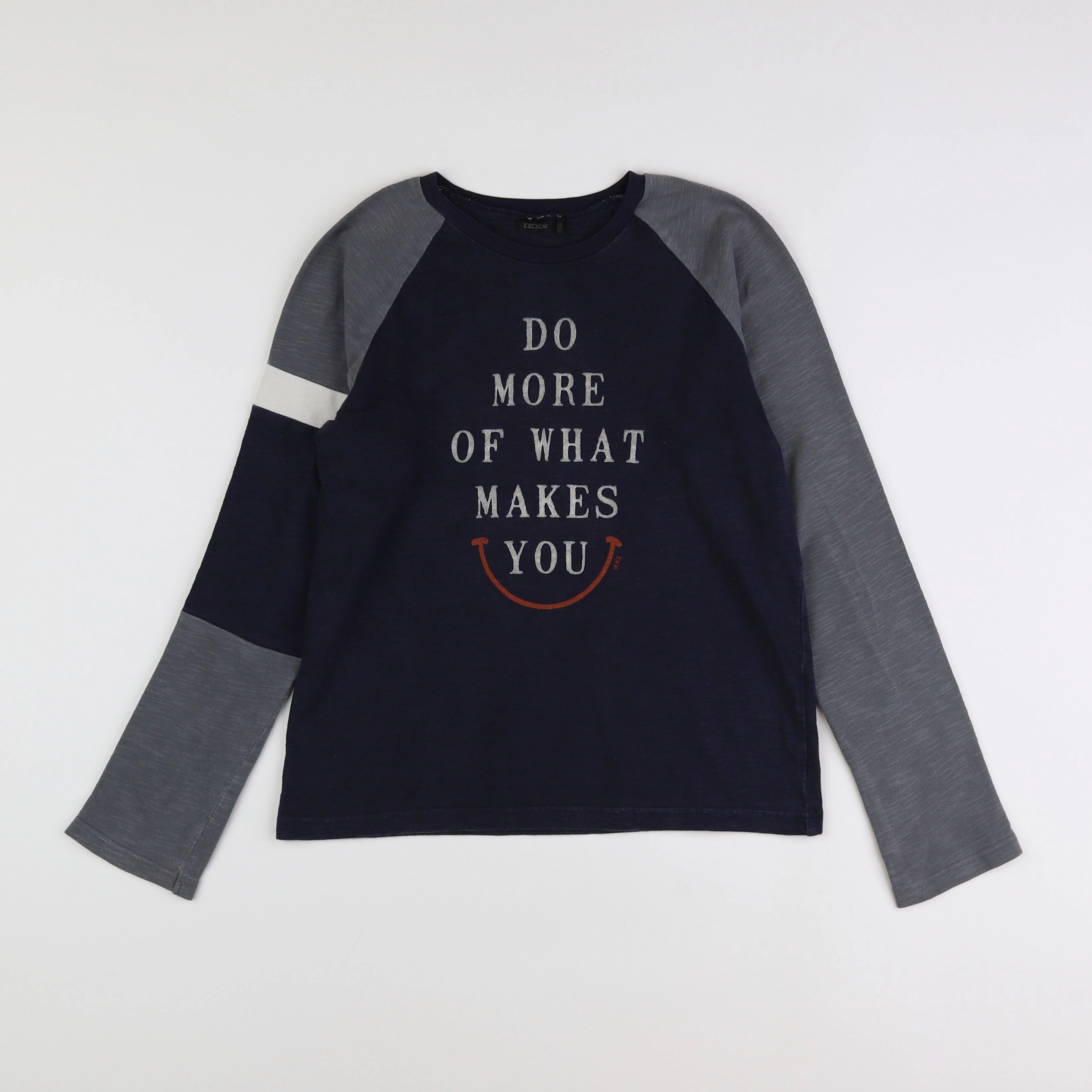 IKKS - tee-shirt bleu, gris - 12 ans