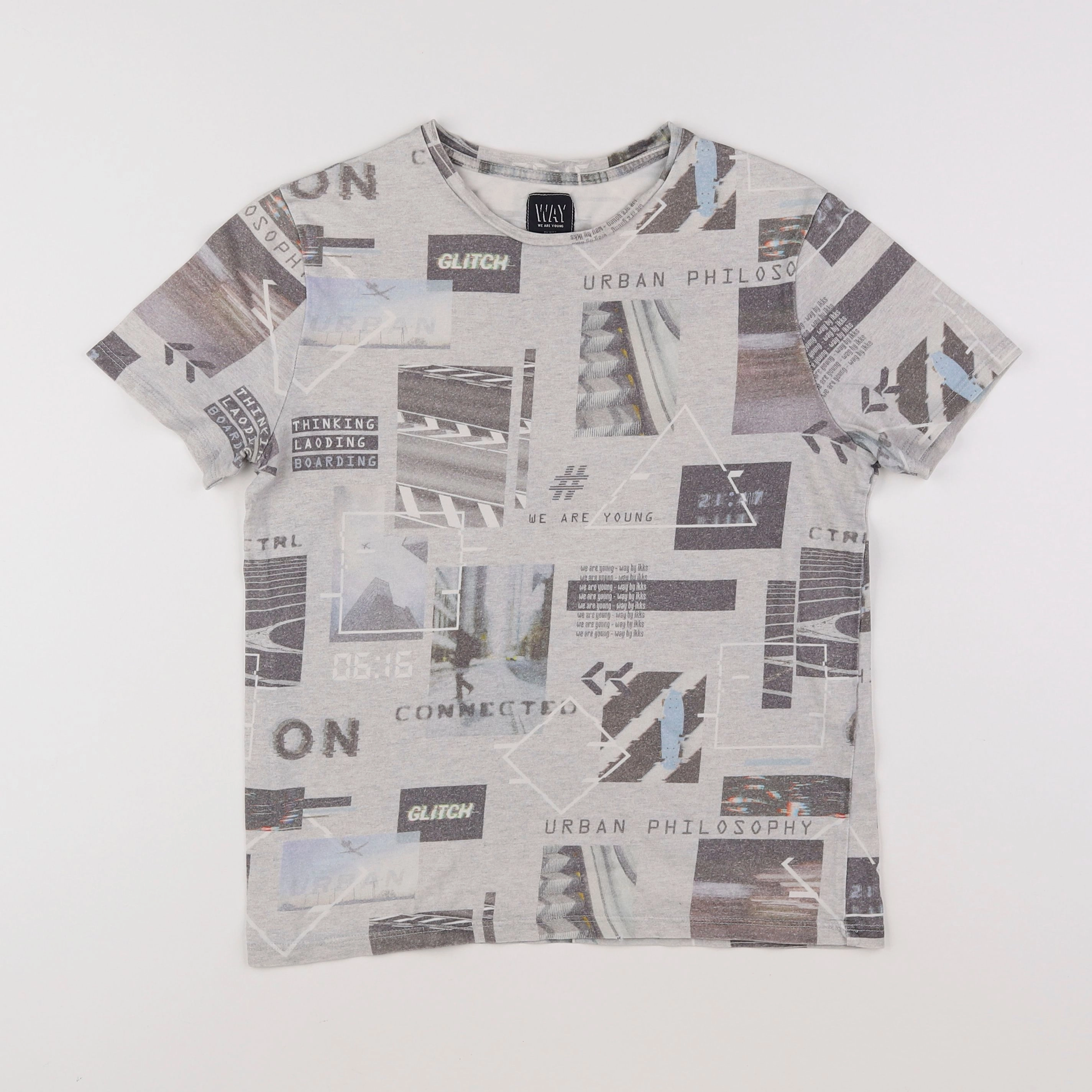 IKKS - tee-shirt gris - 12 ans
