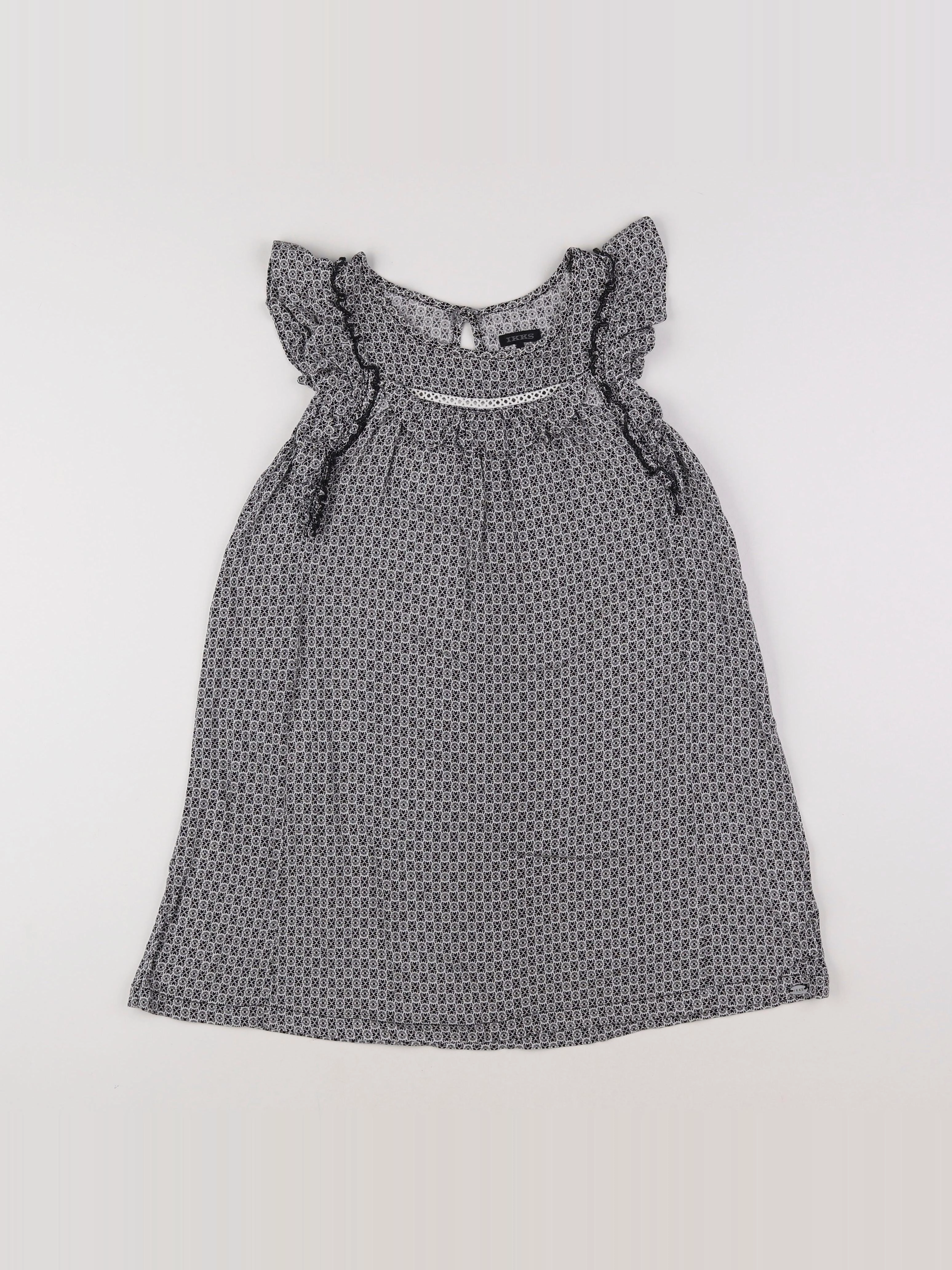 IKKS - robe noir, blanc - 8 ans