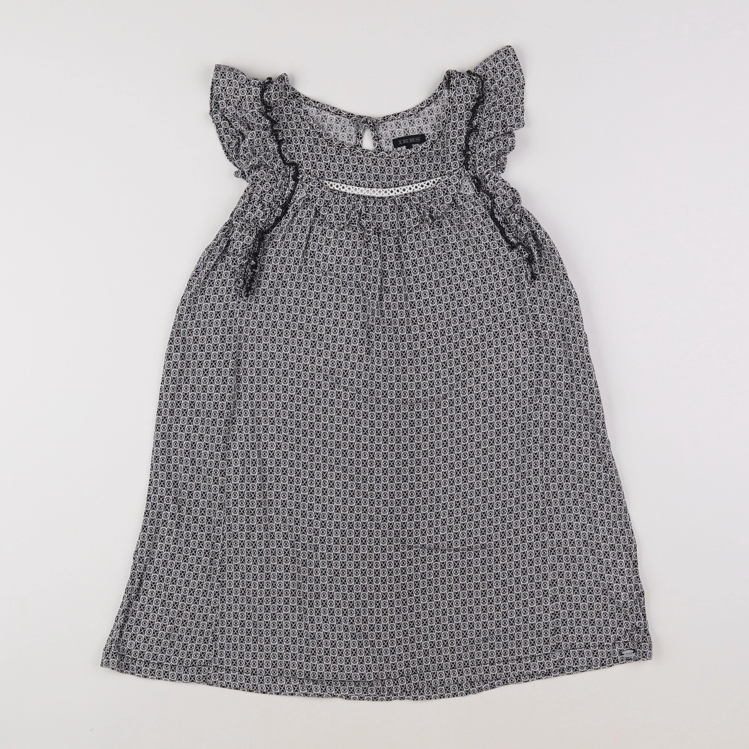 IKKS - robe noir, blanc - 8 ans