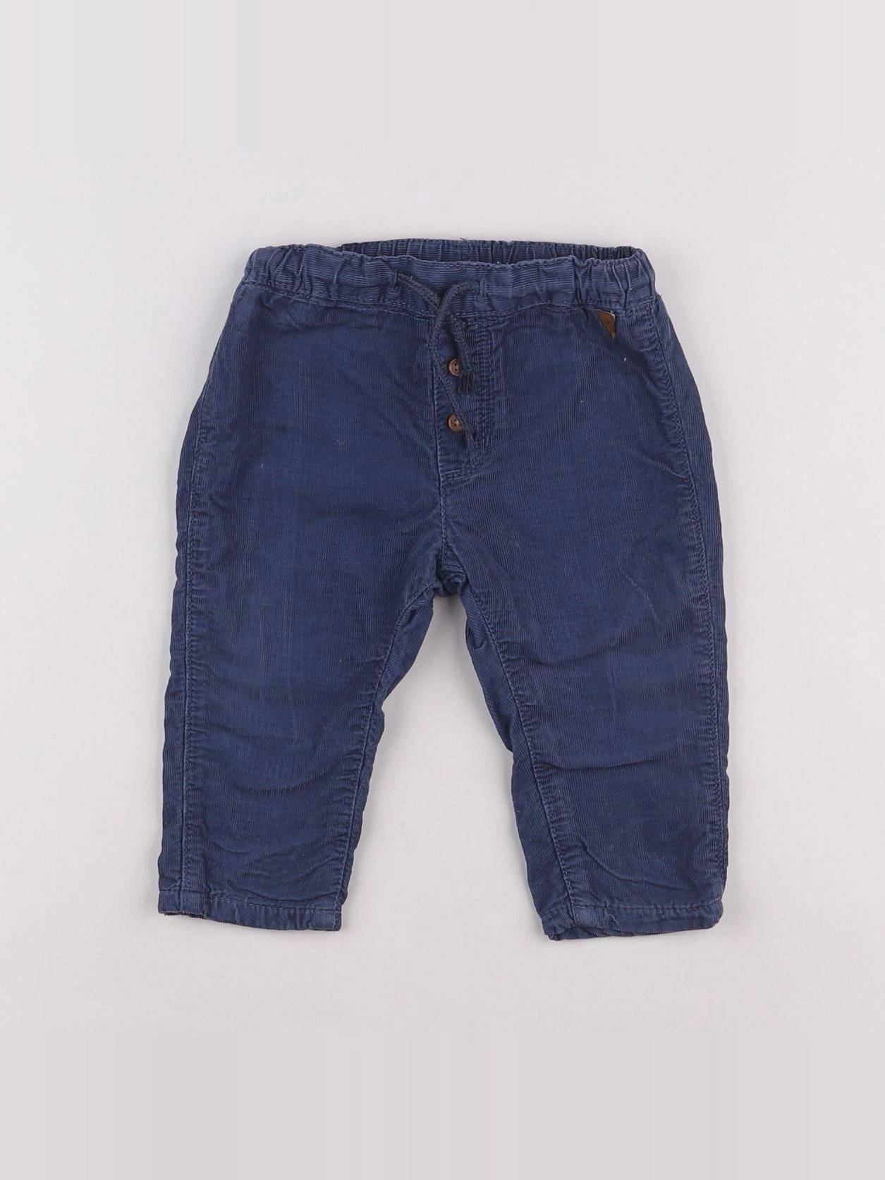 H&M - pantalon bleu - 6/9 mois