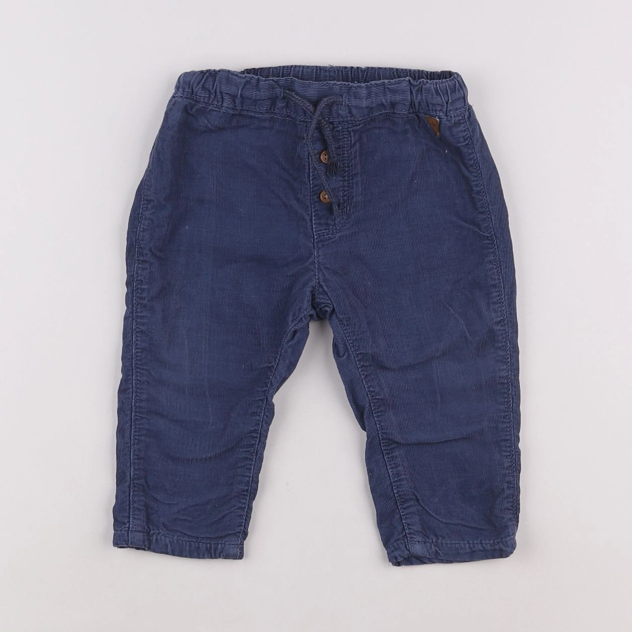 H&M - pantalon bleu - 6/9 mois