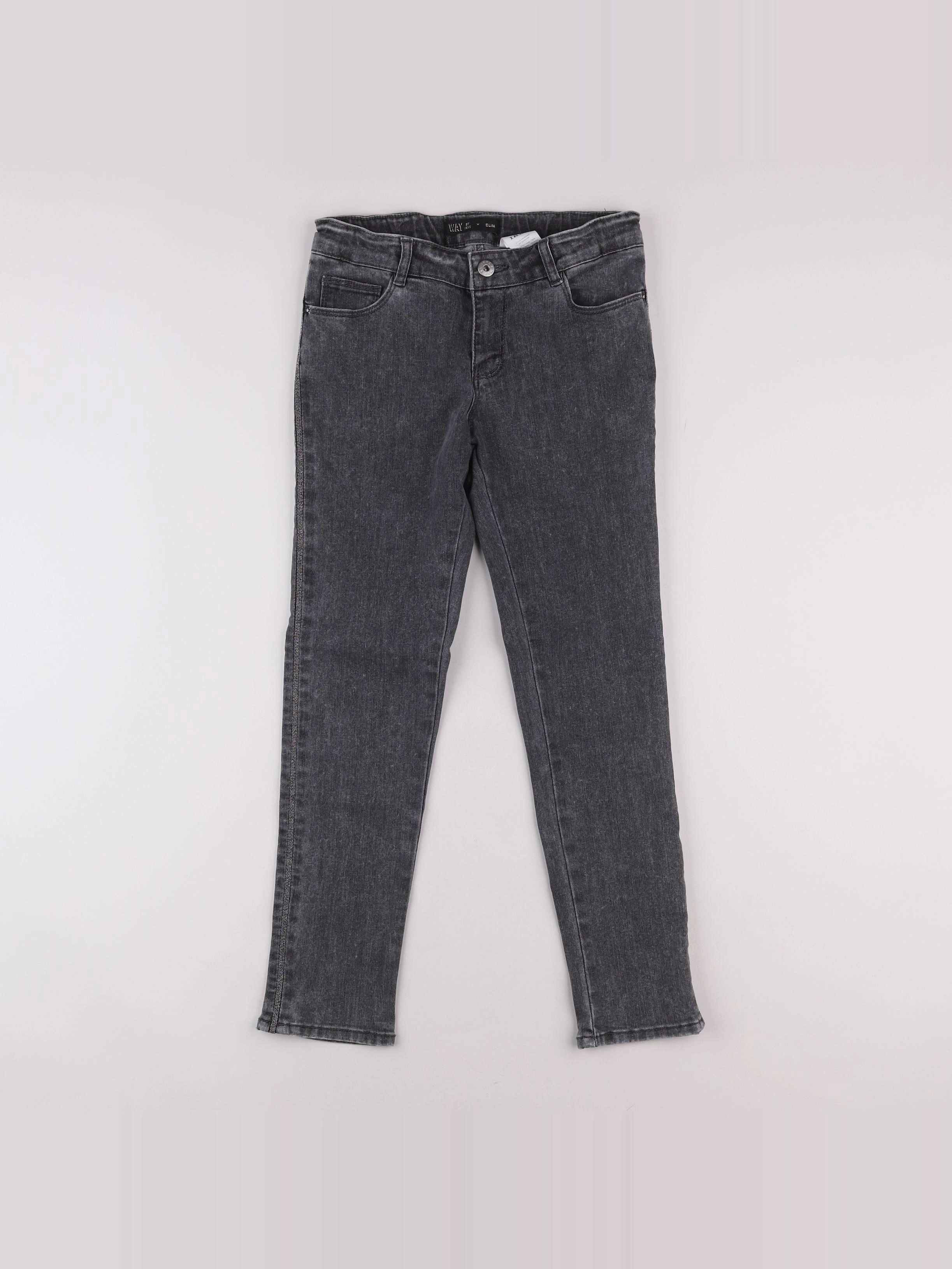 IKKS - jean gris - 12 ans