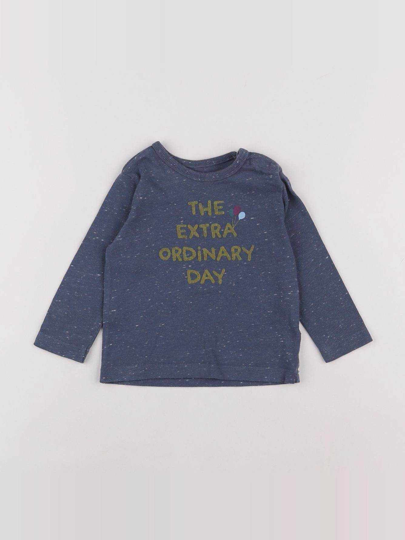 Boutchou - tee-shirt bleu - 9 mois