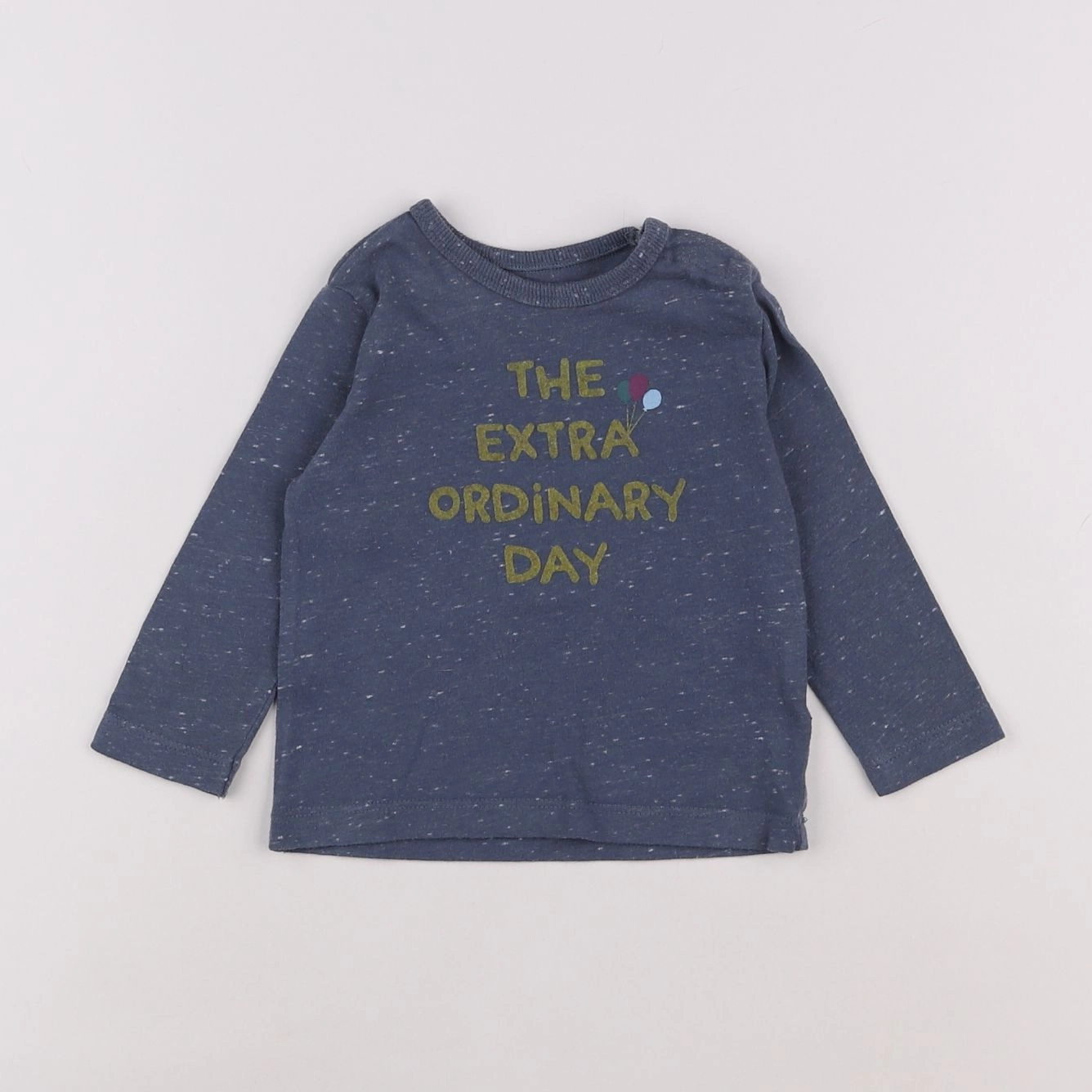 Boutchou - tee-shirt bleu - 9 mois