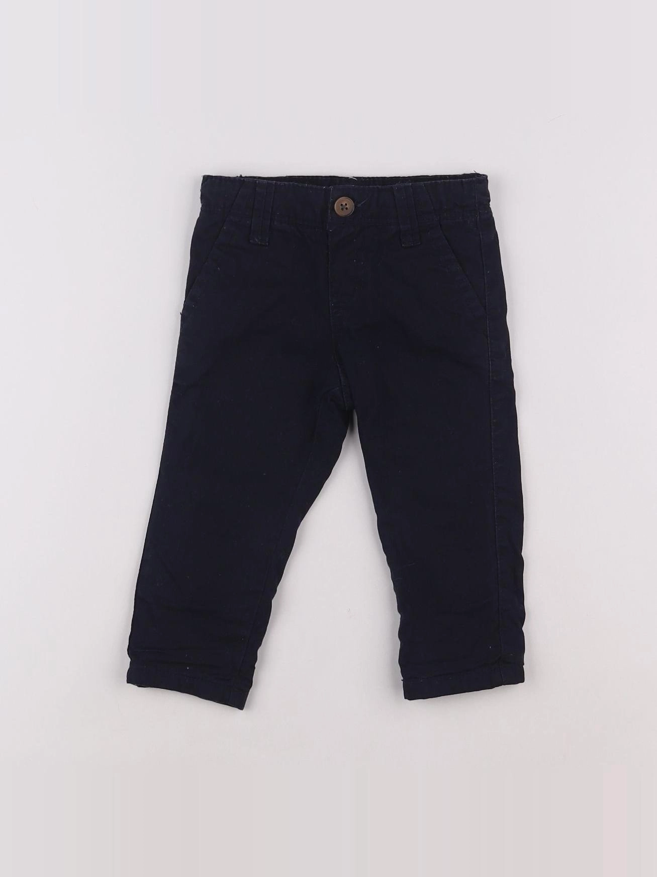 Boutchou - pantalon bleu - 9 mois