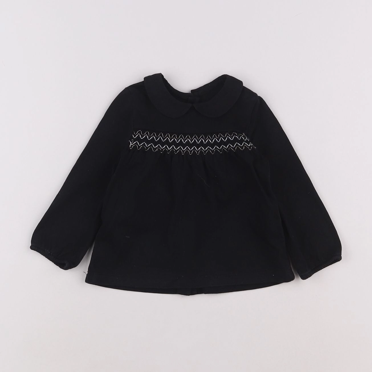 Natalys - blouse noir - 9 mois